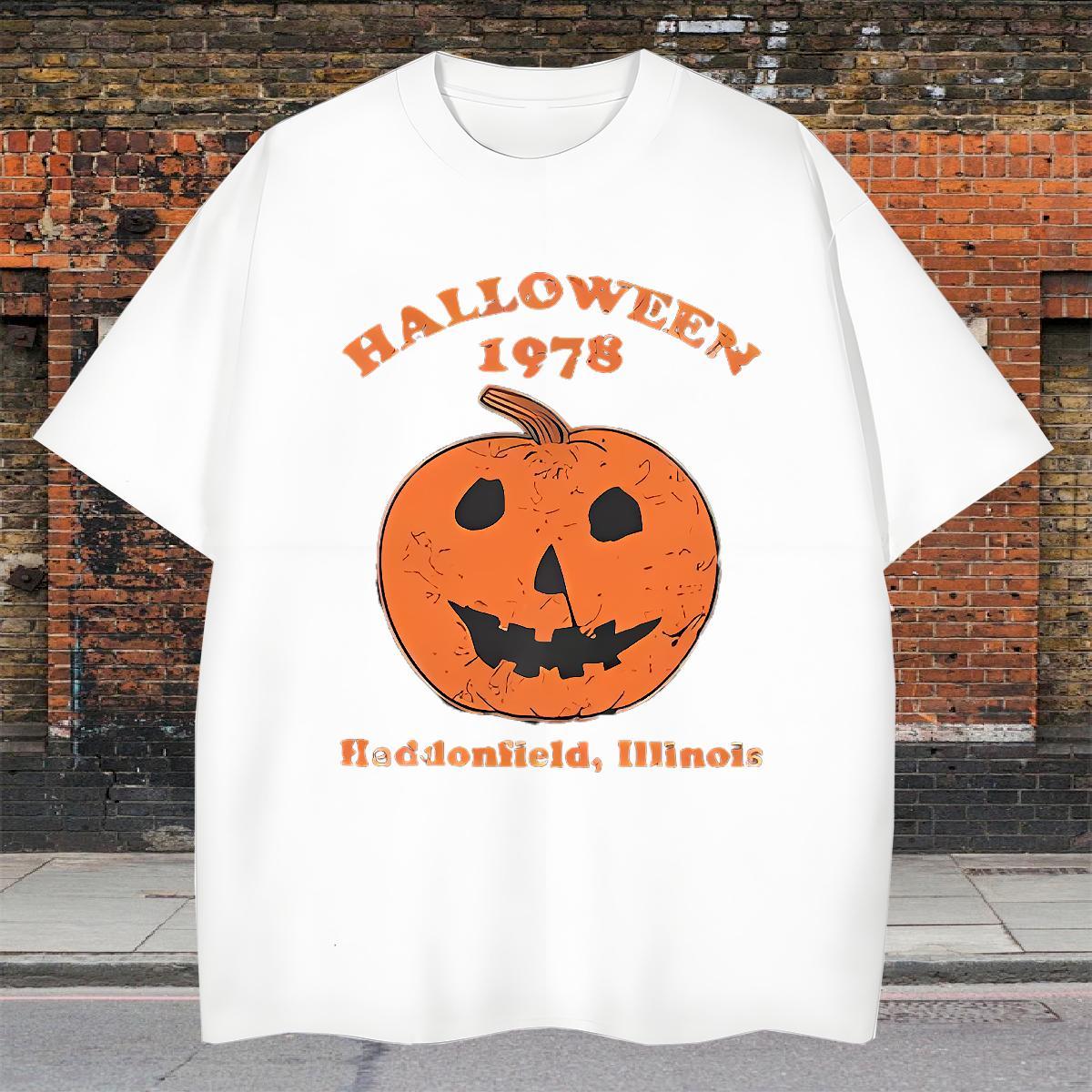 Unisex Mens Tshirts 230g 100% Cotton halloween T-Shirts Casual Daily Wear Short Sleeve Soft Custom Anime Fashion Designer Tees Shirts