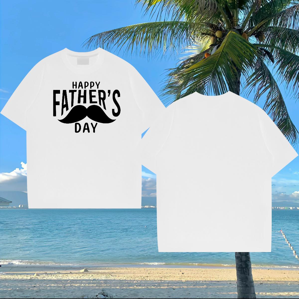 Fashion Design T-Shirts 230g 100% Cotton fathers day Home Outdoor Tops O Neck Short Sleeves Cool Mens Tshirts Anime Print