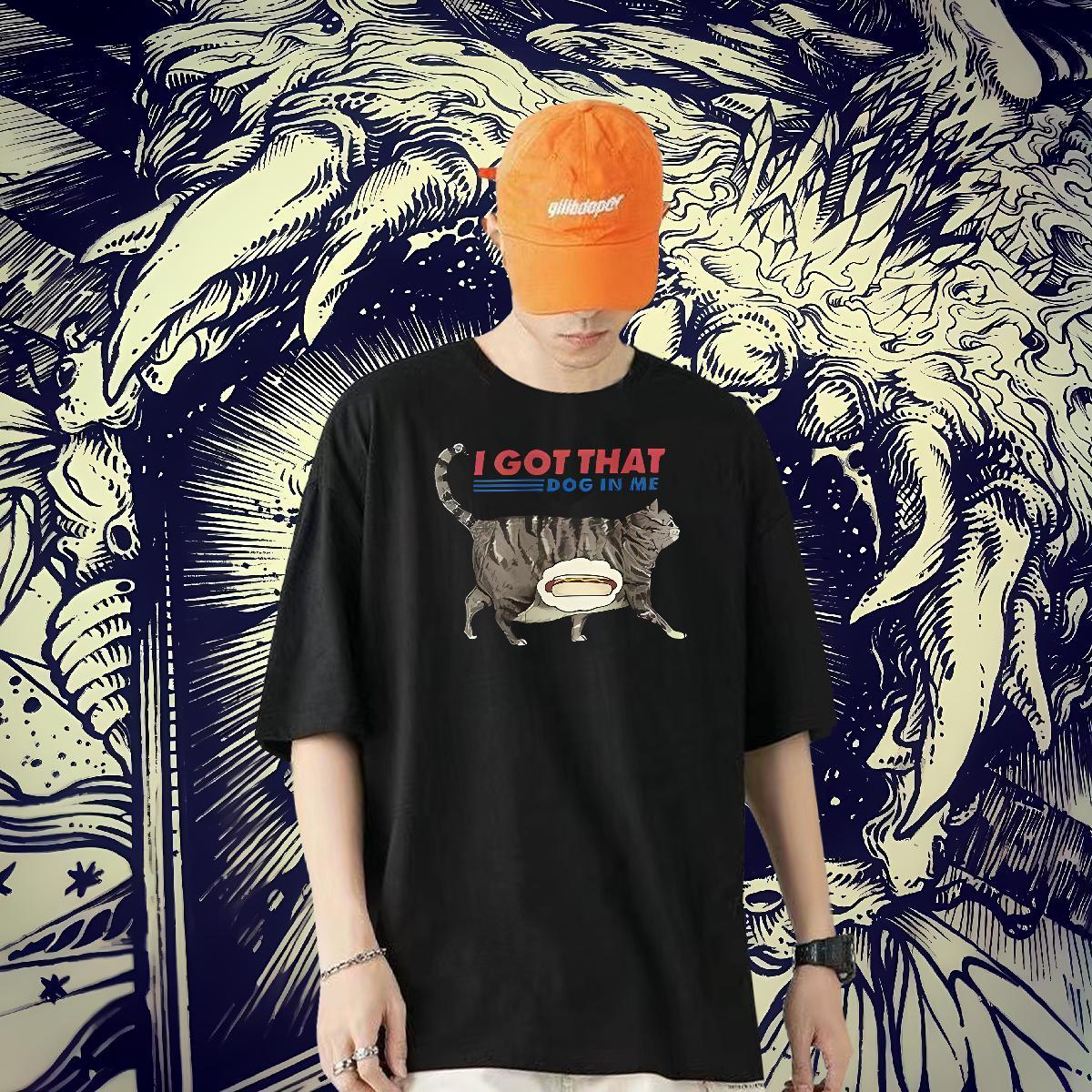 DIY T Shirts Men 230g Pure Cotton cute Street Polos O-Neck Short Sleeve Cool Men Tops Tees Customized Print