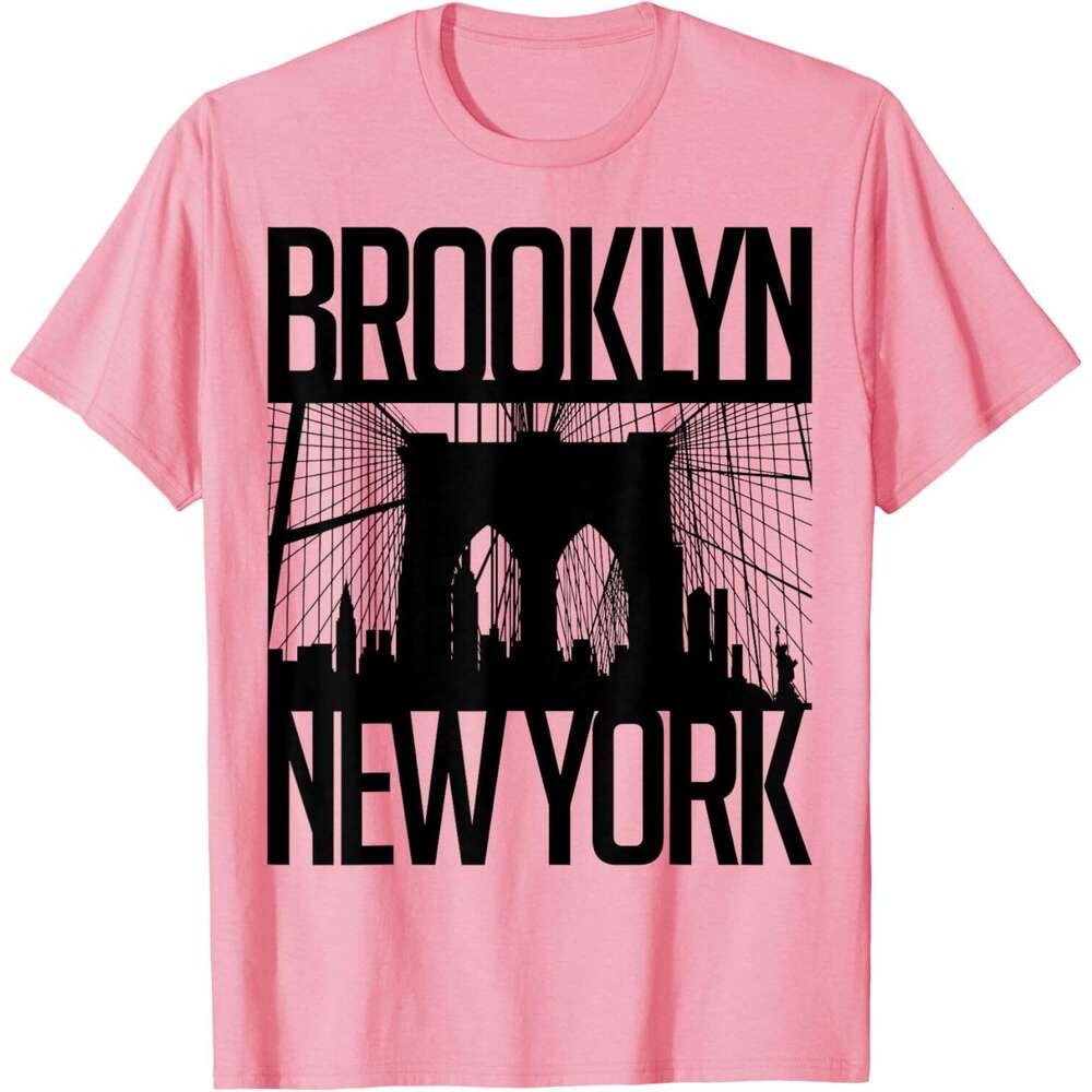 T shirt Mens Bridge Shirt, Brooklyn New York City Graphic Design T-Shirt shirts tshirt graphic tee Casual tops summer clothes Short sleeve Free shippi