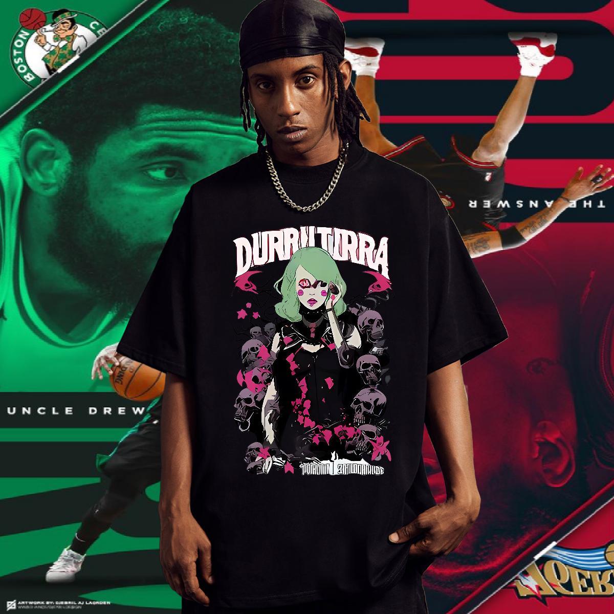 Mens T Shirts 230g 100% Cotton Terror Home Outdoor Pure Cotton Custom Cartoon Men Tees Fashion New Cool Design Tops Shirt