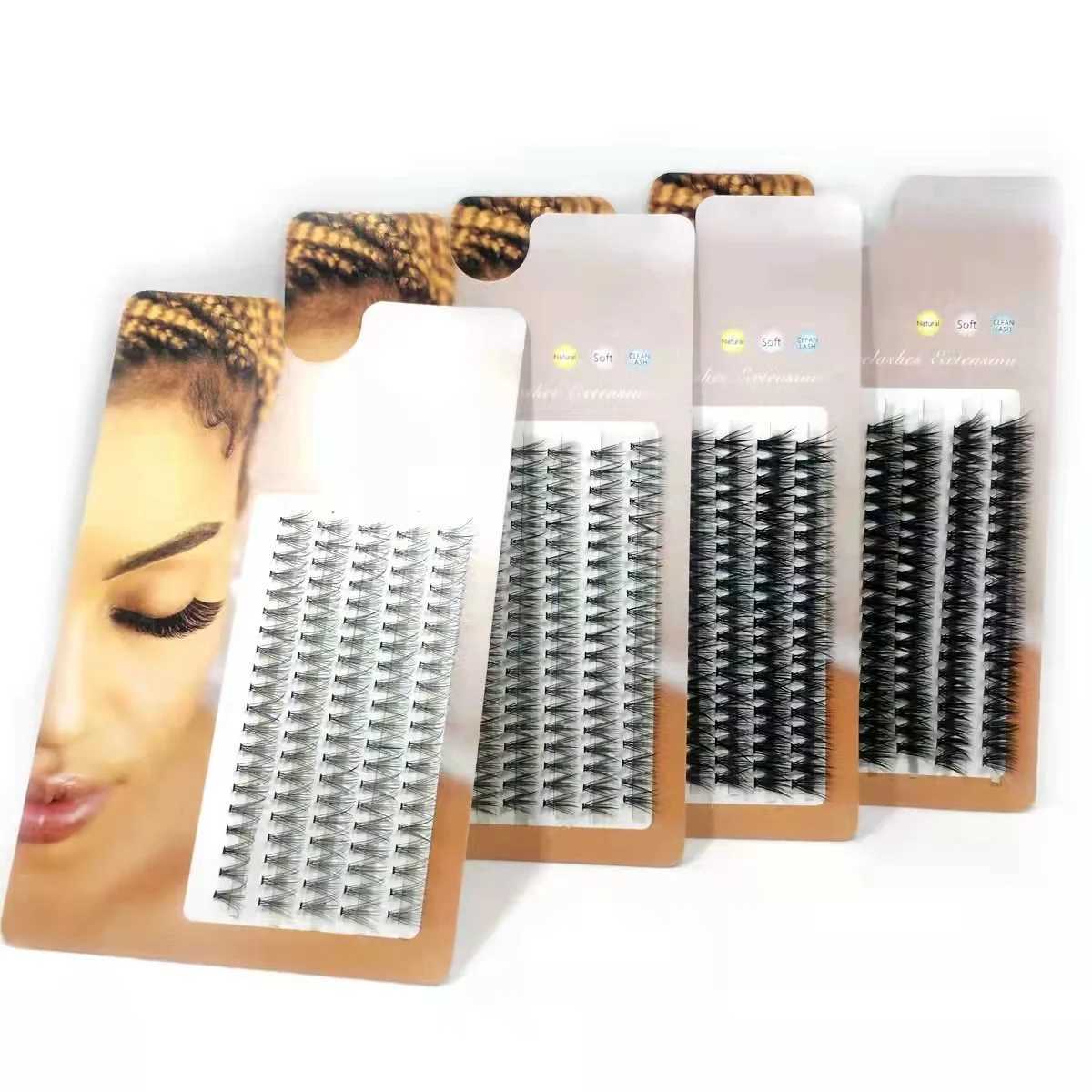 48/100 eyelash extensions natural Russian curls artificial Cils eyelashes personal 10/20/30D clusters fake eyelashes makeup hot W240803