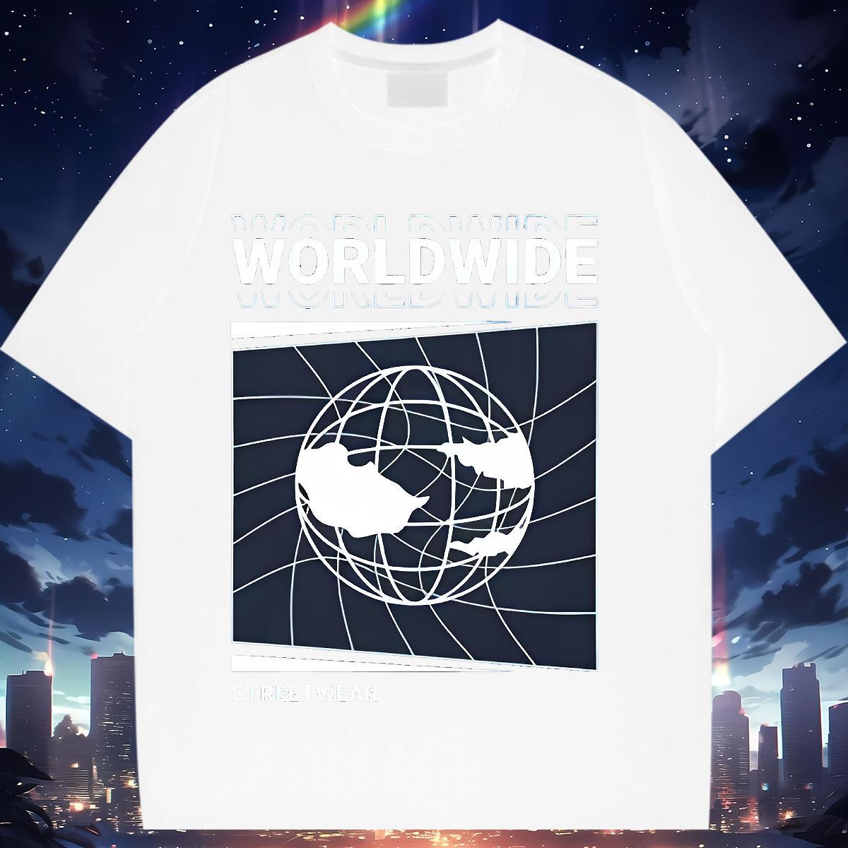 Designer Nice T-Shirts for Women Short Sleeve O-Neck Lady T shirt Custom Cartoon star High Street Hip Hop 230g 100% Cotton 2024 Designer Top Shirts