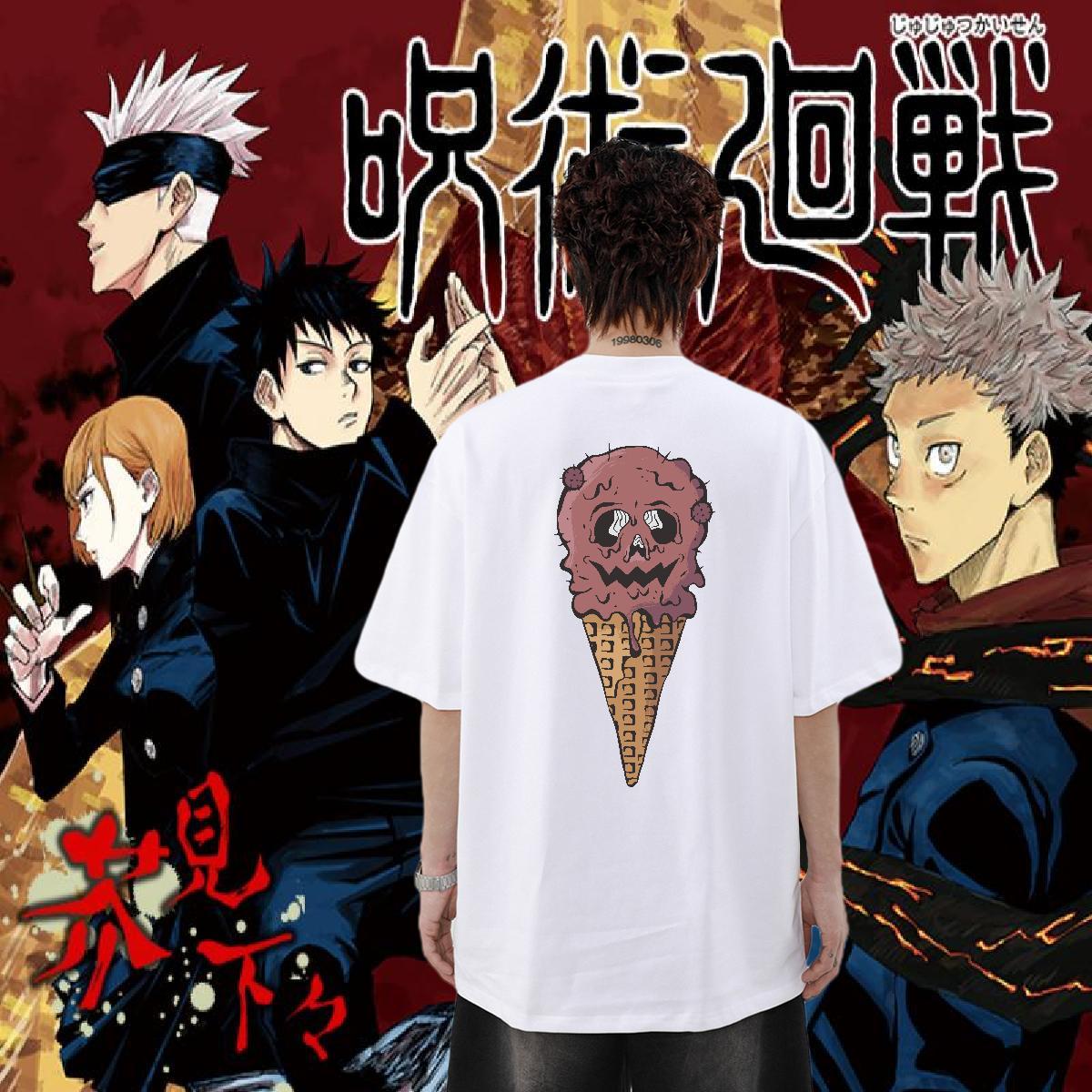 2024 New T-Shirts 100% Cotton 230g monster Summer Casual Tees Shirts O Neck Short Sleeves Cool Tshirts DIY