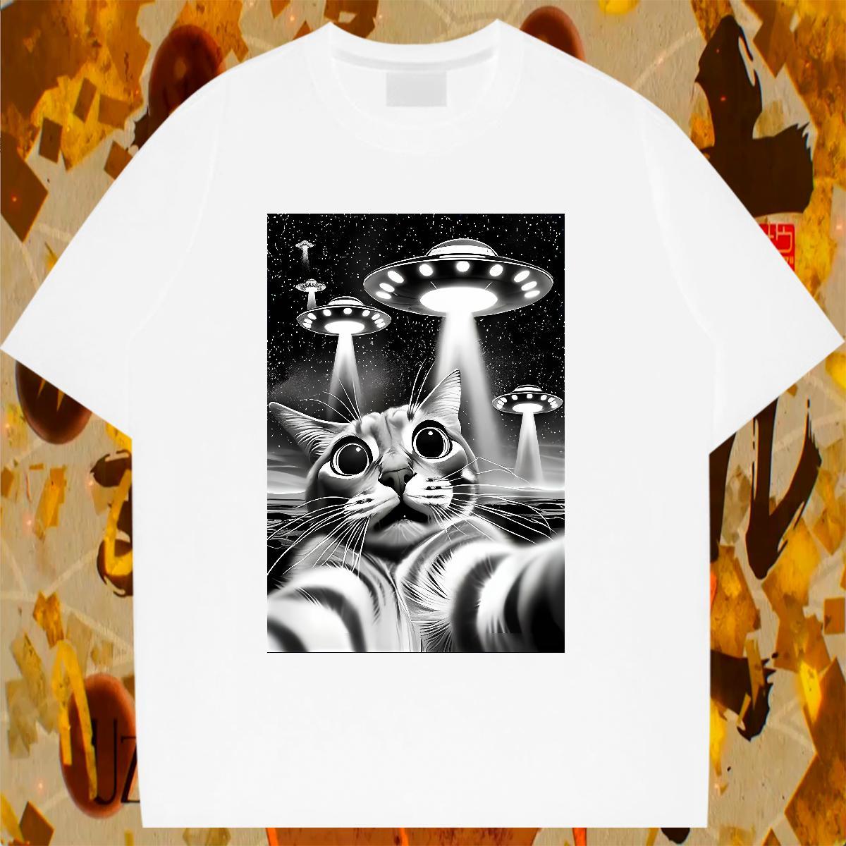 Brand T shirt O-Neck Short Sleeve Woman Tshirt Anime funny Street Casual 230g Cotton DIY Tshirts