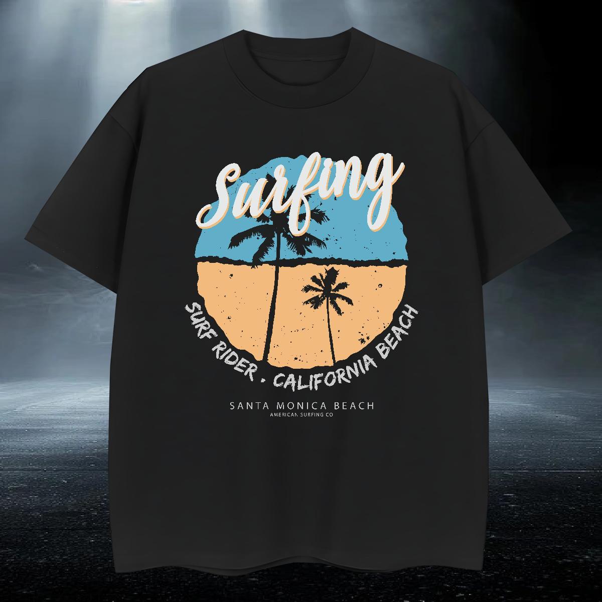 Brand Men Tshirts 100% Cotton 230g Spring Summer tree Cartoon Printing L-4XL Round Neck Short Sleeve DIY Customized Men T Shirts Tees Shirts