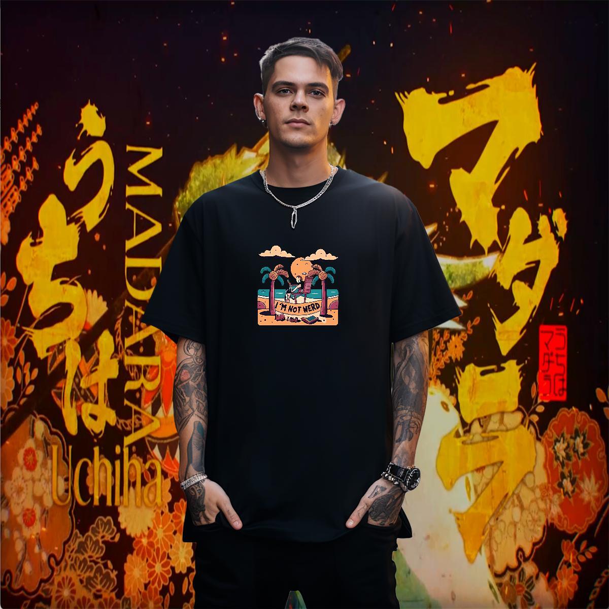 Mens T Shirts 230g 100% Cotton sea Home Outdoor Crew Neck Breathable DIY Men Tshirts Free Shipping High Quality Tops Shirt