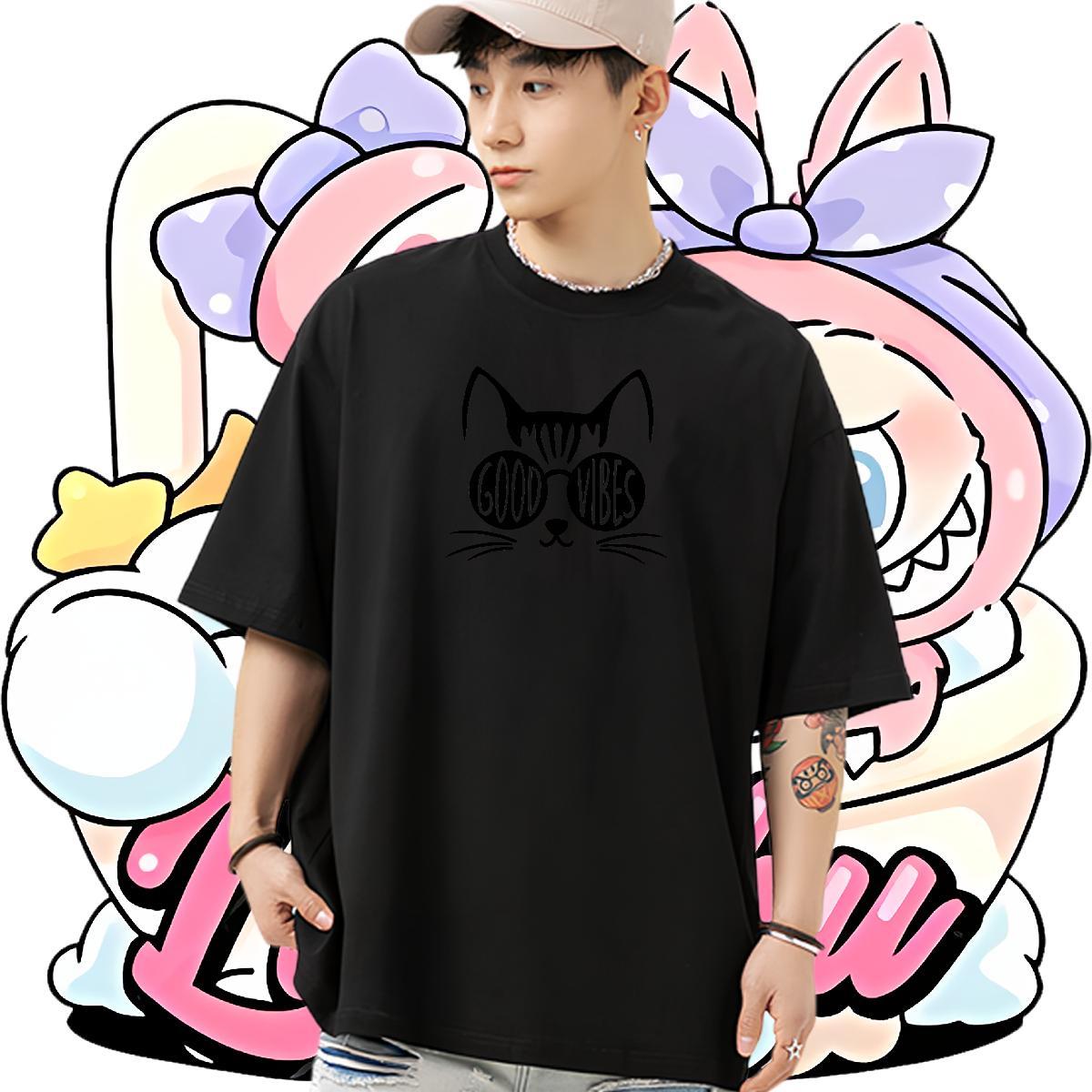 New Arrival T shirt 230g 100% Cotton cute Sports Casual Polos Pure Cotton Classic Men Tops Tees Asian Size