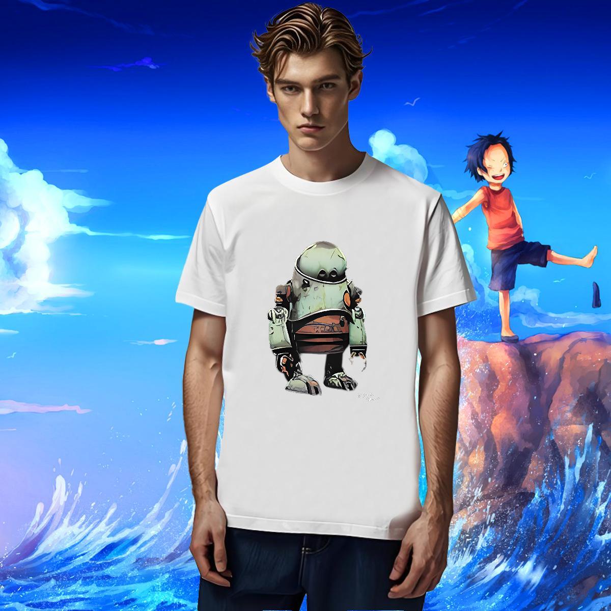 T Shirt For Man 230g 100% Cotton Anime characters Sports Casual Breathable Short Sleeve Oversized 3XL 4XL Men Tshirts 2024 Summer Cool Wear