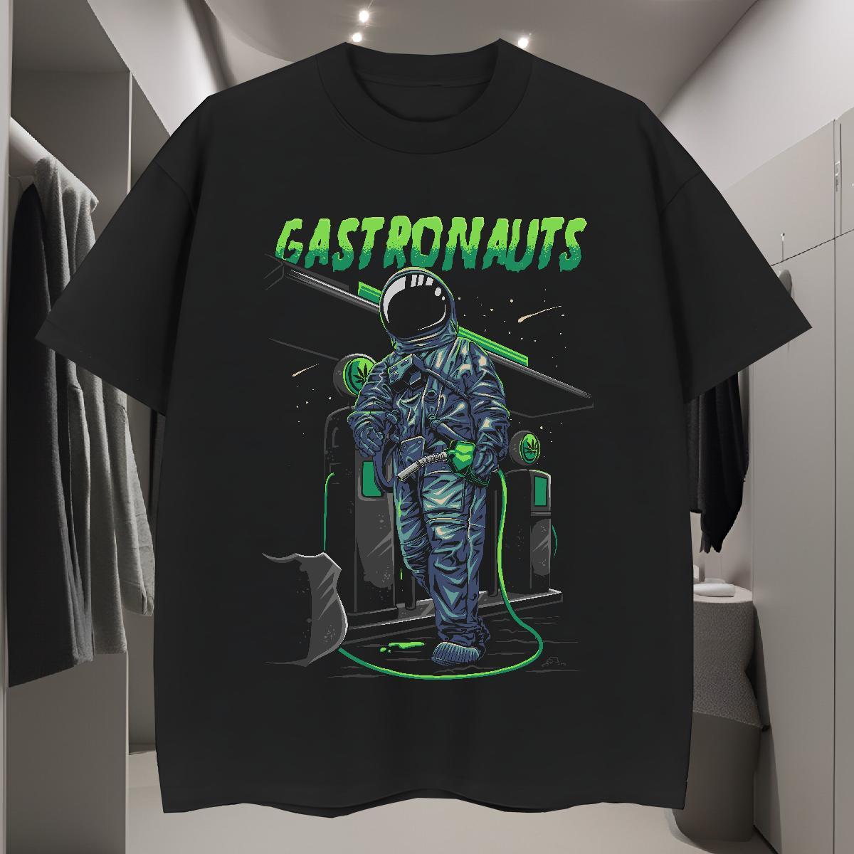 Men T Shirts 100% Cotton 230g universe Daily Outfit Round Neck Short Sleeve White Plus Size Men Tshirts New Arrival Classic Tops Shirt