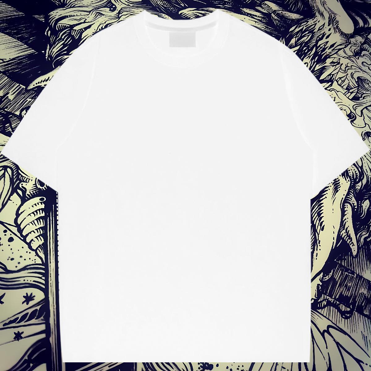 New Designer Mens T Shirts 230g Cotton halloween Daily Wear Clothes Breathable Short Sleeve High Quality Men Clothes T-Shirt Plus Size Custom
