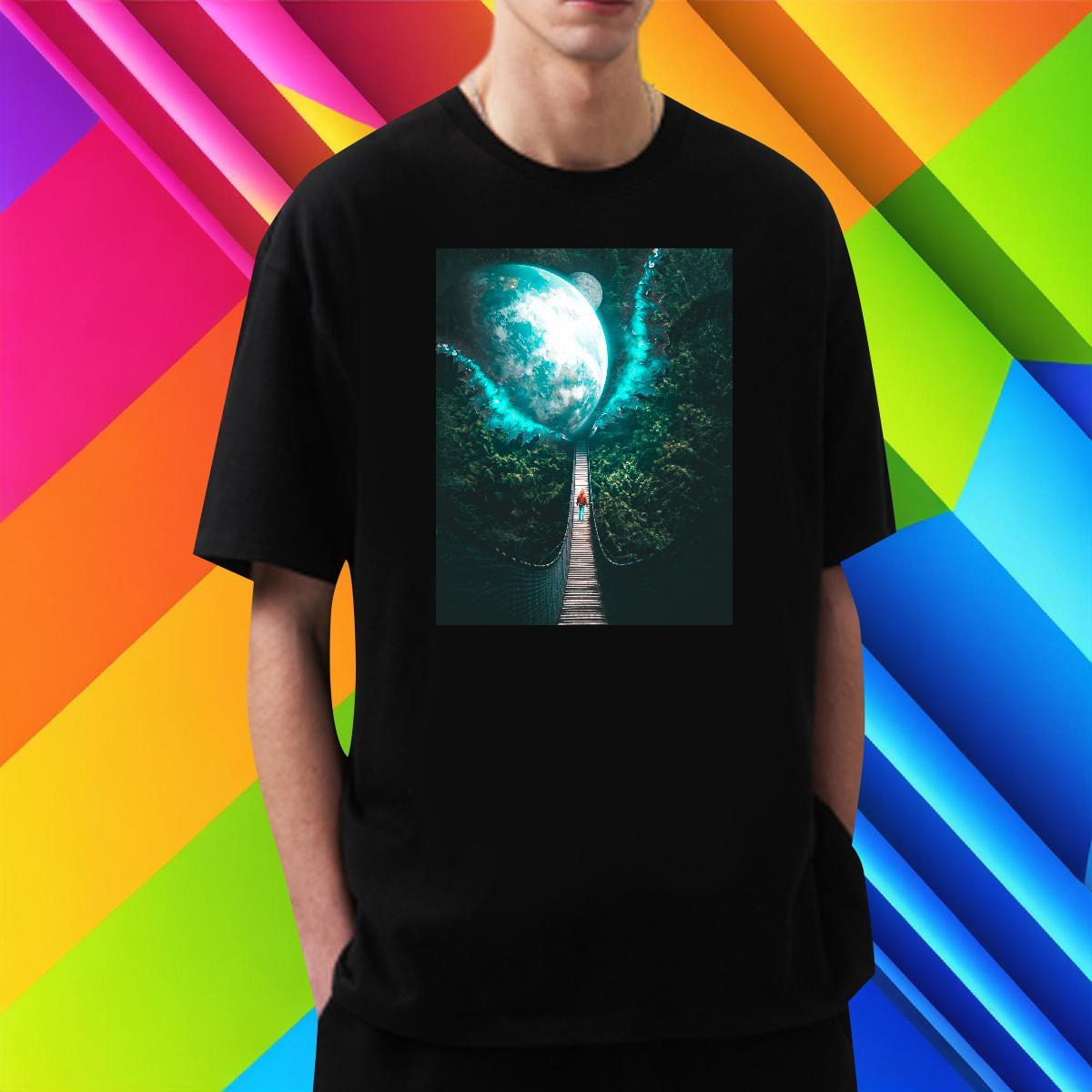 Soft Men Clothes T-Shirt 230g Cotton Outdoor sky DIY Short Sleeve O-Neck Classic Casual T shirt Tops Tees