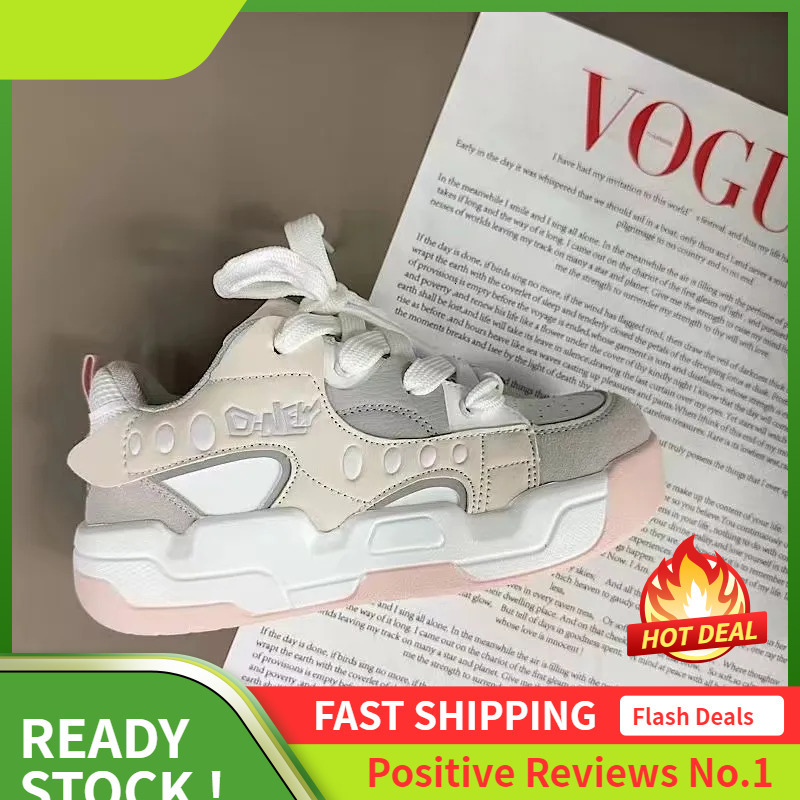 Ddmyoutdoor Men Women Casual Eightened Thick Soled Vintage Style Trend Versatile Comfortable Couple Clunky Shoes Grey Free Shipping Outdoor