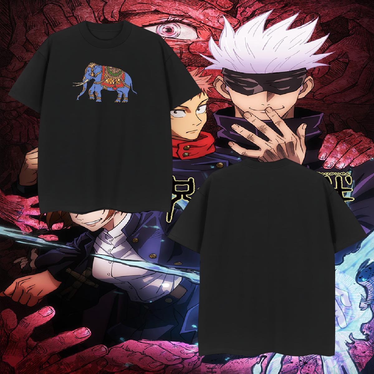 High Quality Men Tops Tees 230g Pure Cotton elephant T Shirt For Man Daily Outfit Short Sleeve Soft Custom Cartoon Designer Tshirts