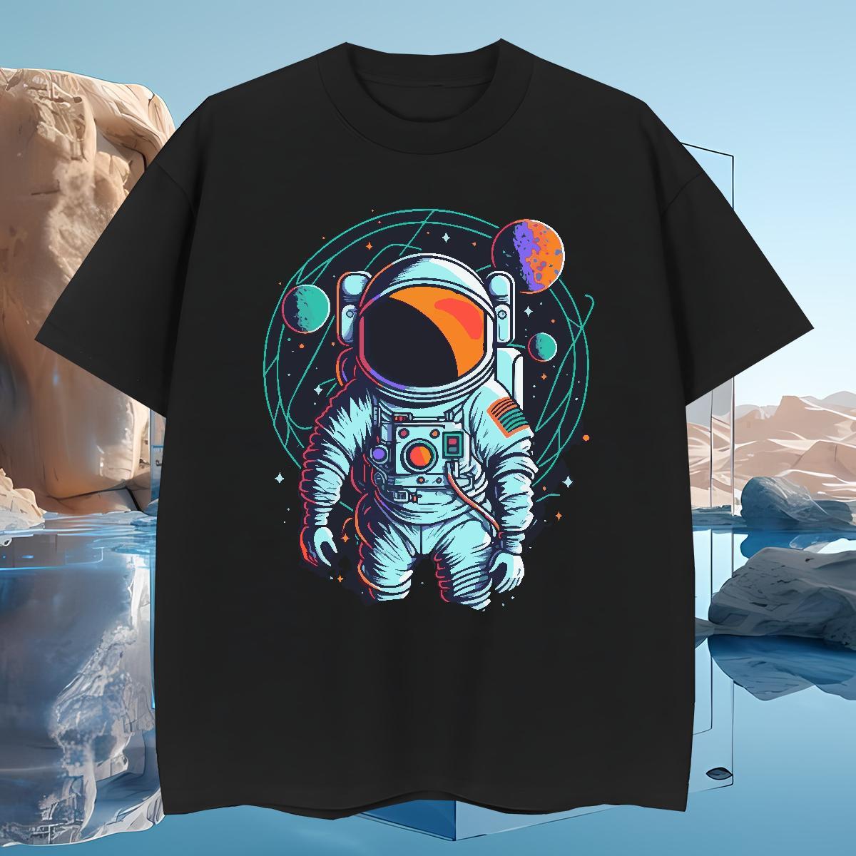 Men T Shirts 230g 100% Cotton universe Hip Hop O Neck Short Sleeves DIY Logo Oversized Men Tees 2024 DIY Classic Wear