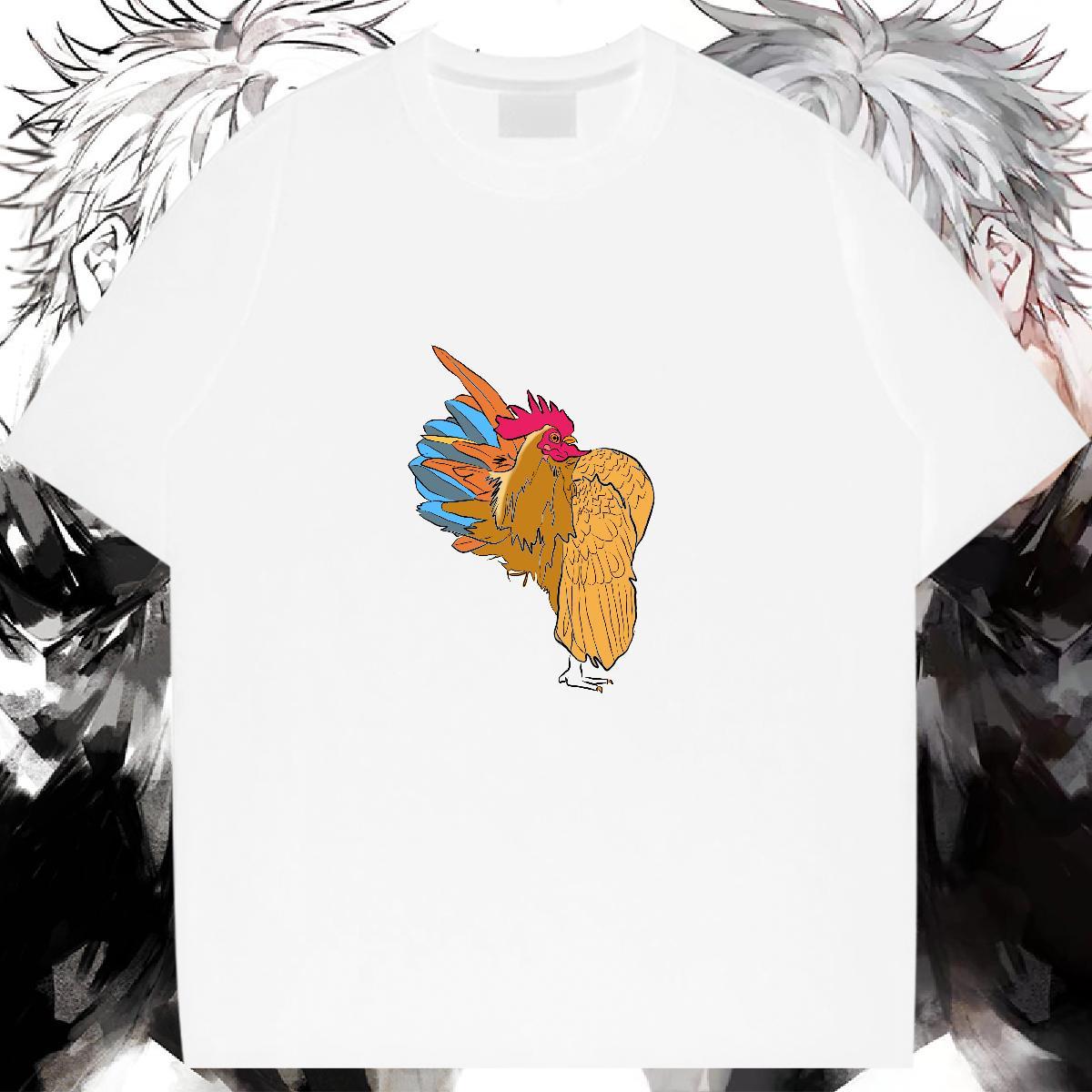 Lady Women T Shirts Short Sleeve O-Neck Women Tshirts Customized Print chicken Street Casual 230g Pure Cotton 2024 Casual Top Tees