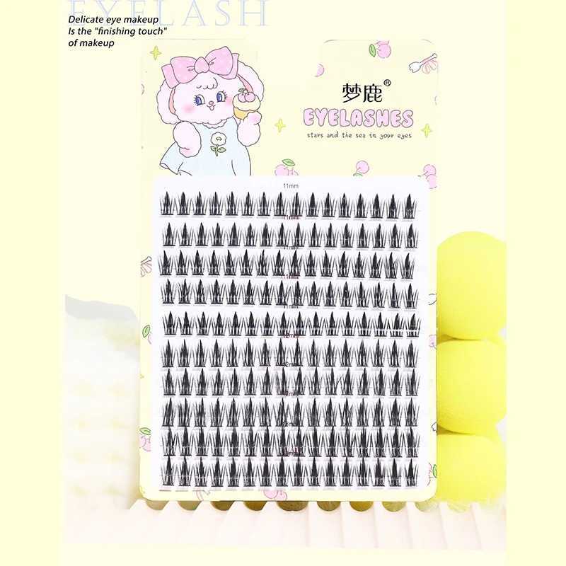 High Capacity 160 Episode Anime Eyelash Sunshine Eyelash Like Wang Hong Japanese Cosplay Wispy Density Eyelash Cluster W240803