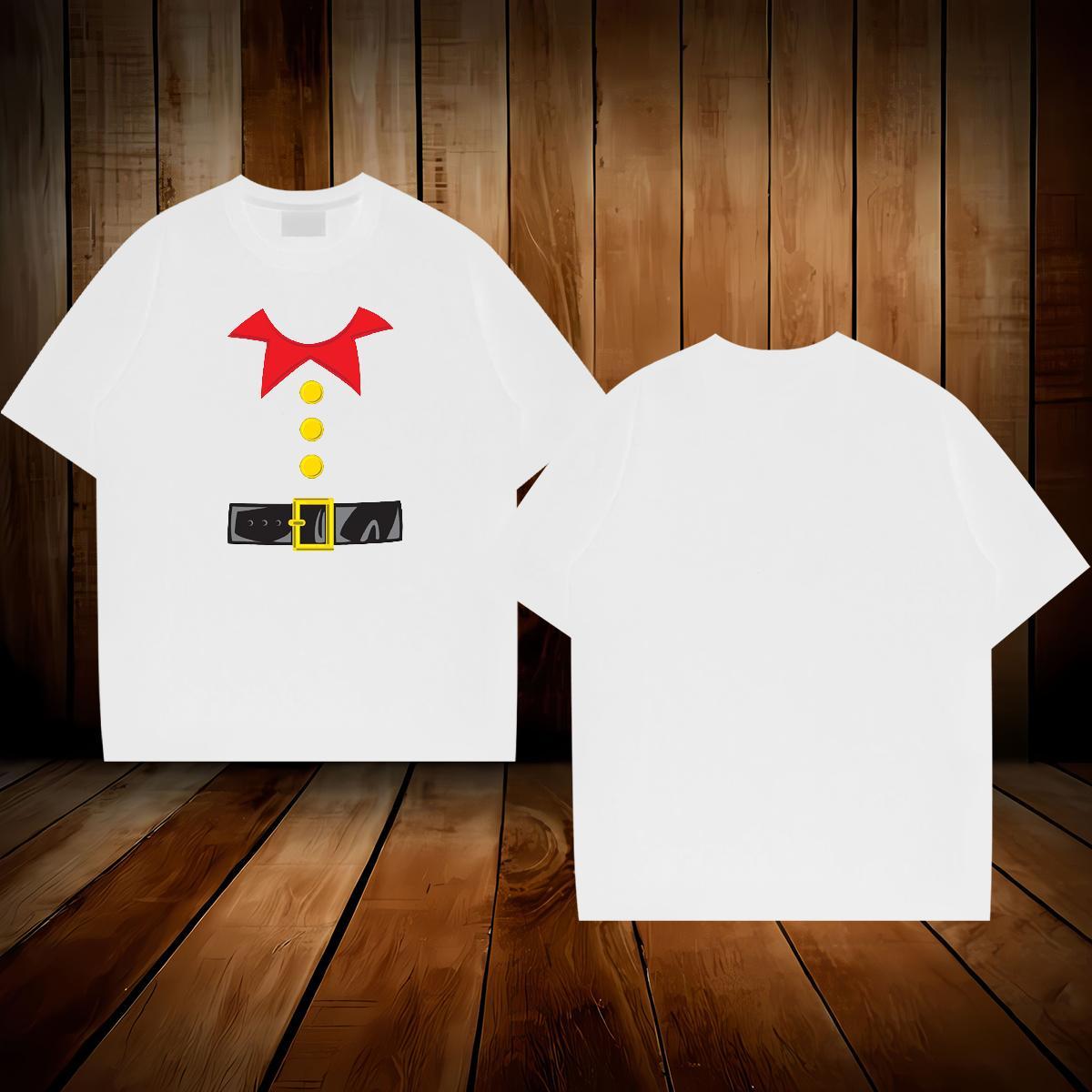 Free Shipping T Shirts Men 230g Cotton Christmas Street Casual Tees Breathable Crew Neck Classic Tshirts Custom Big Size