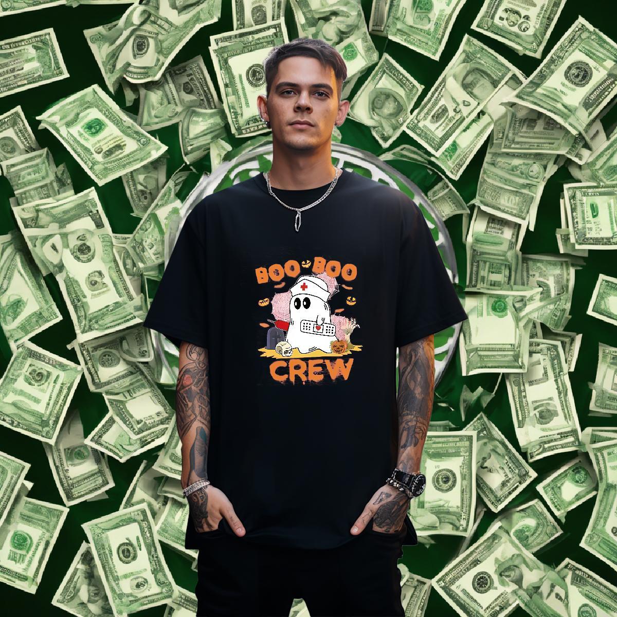 Men T Shirts 100% Cotton 230g halloween Spring Summer Crew Neck Skull Mens Tshirts Fashion Design Cool Tee Shirt