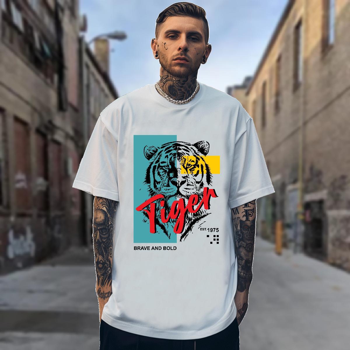 Mens T Shirts 230g Cotton Anime Printing Street O-Neck Short Sleeve Custom Printing Men Tops Tees Factory Direct Designer Clothes