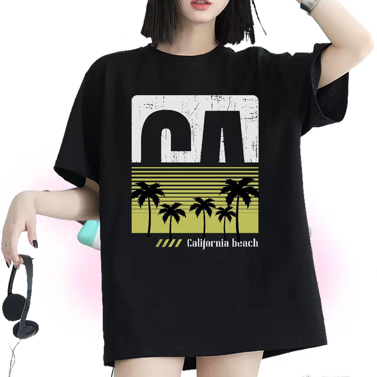 High quality T-Shirts Short Sleeve O-Neck Tshirt for Man Woman DIY Anime Printed tree Hip Hop 230g 100% Cotton 2024 Top Shirts