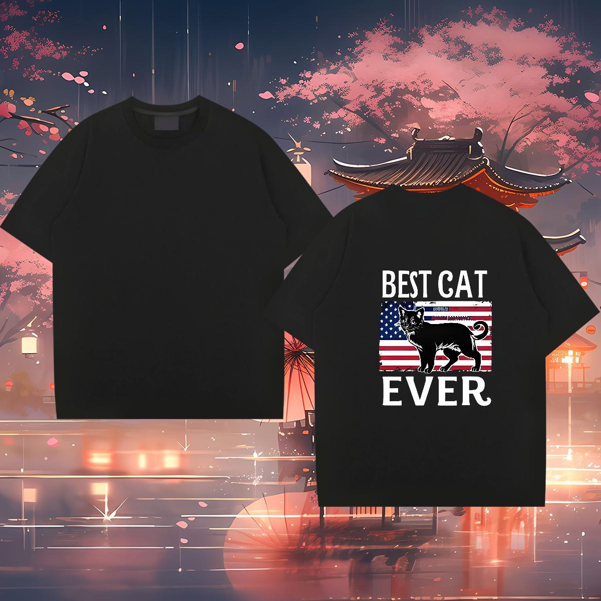 Brand Men T Shirts 230g Cotton Anime Printing Street Clothes Breathable Soft Classic Mens Tshirts Graphic