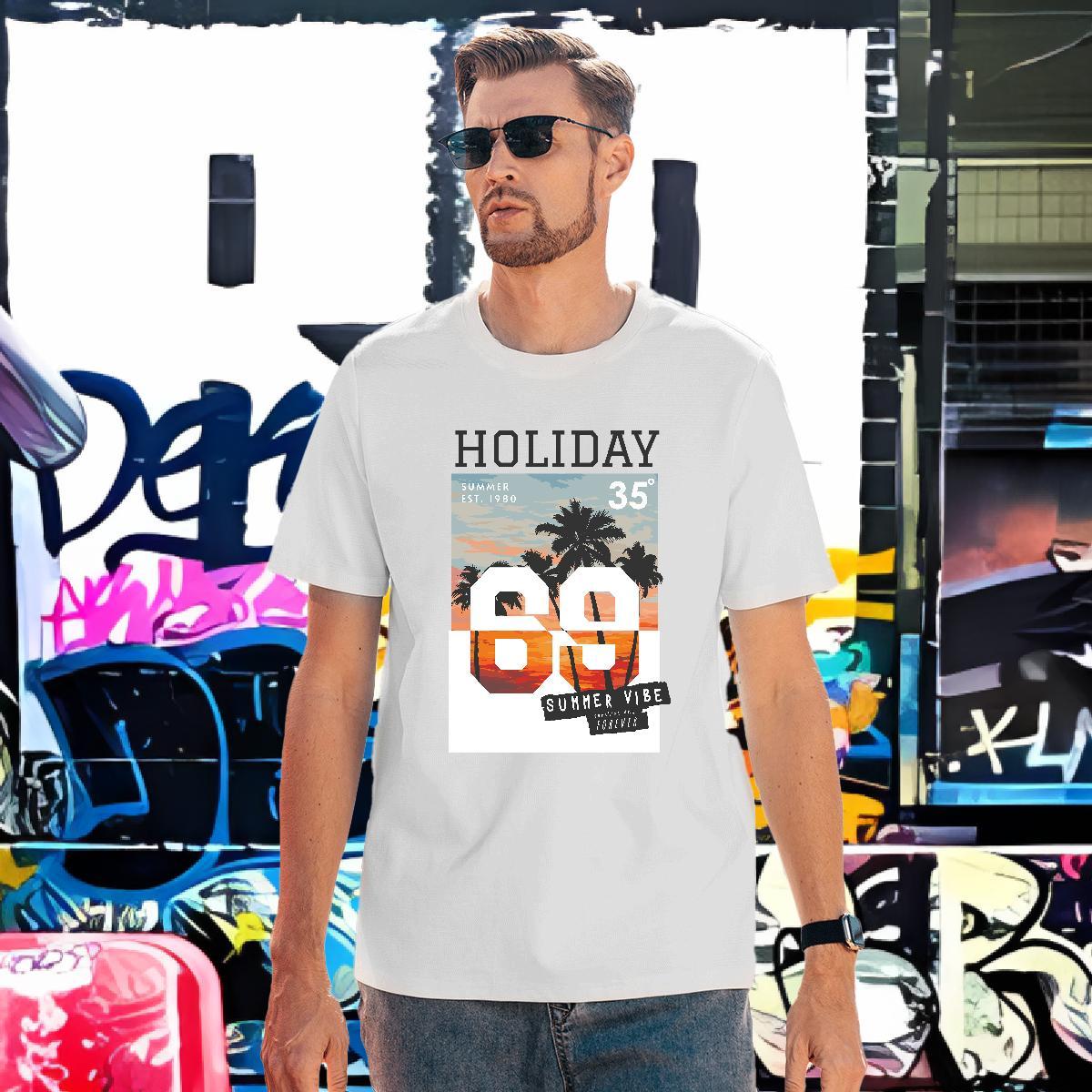 Fashion Designer Man T Shirts 230g 100% Cotton tree Daily Outfit Tees Shirts Breathable Classic Mens Tshirts Oversized