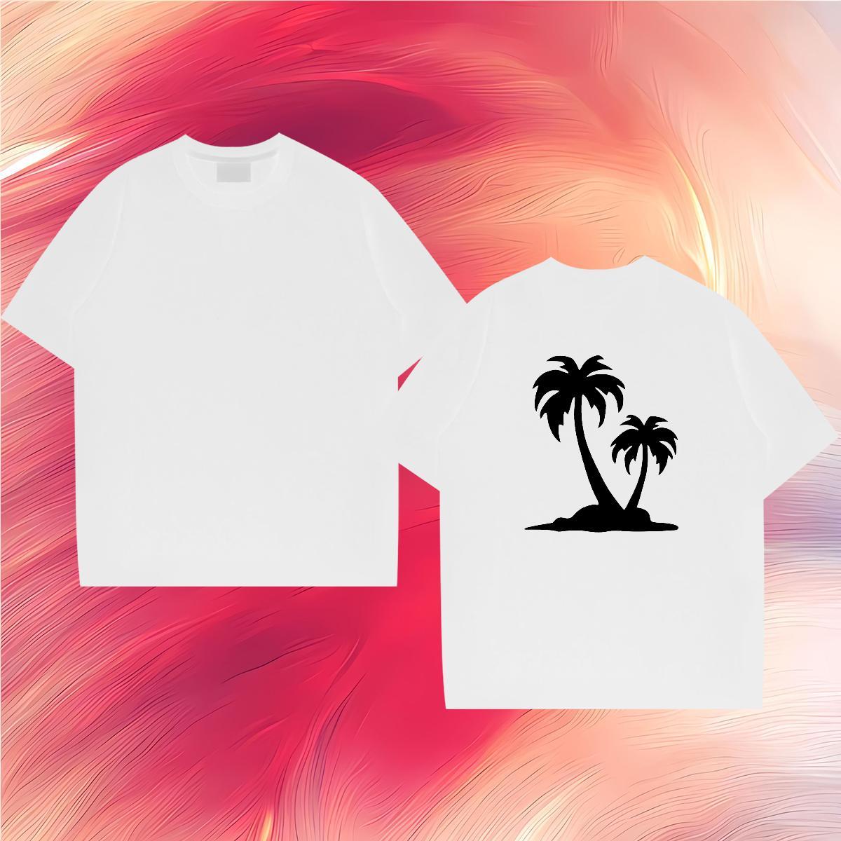 Fashion Design T Shirts Men 230g 100% Cotton tree Sport Clothes O Neck Short Sleeves Wholesale Tshirt for Man Woman Custom Printing