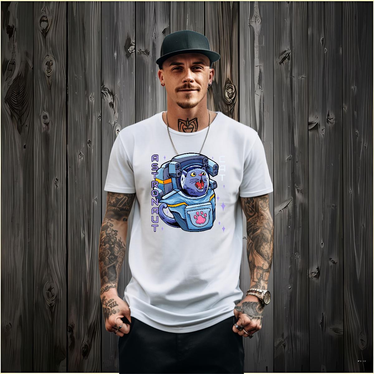 Casual New T-Shirts 230g 100% Cotton letter Daily Wear Top Tees Breathable Short Sleeve Loose Mens Tshirts DIY