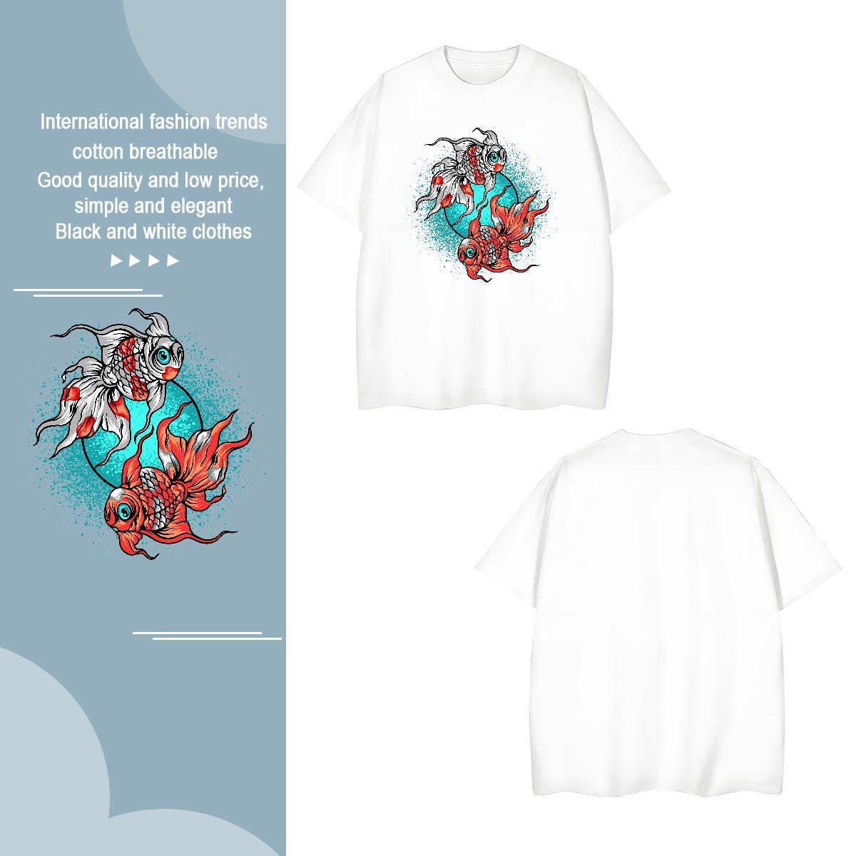 T shirt 230g 100% Cotton Street wear Hip Hop Round Neck Short Sleeve Oversized 4XL Men Tshirts Fashion Designer Wholesale Polos