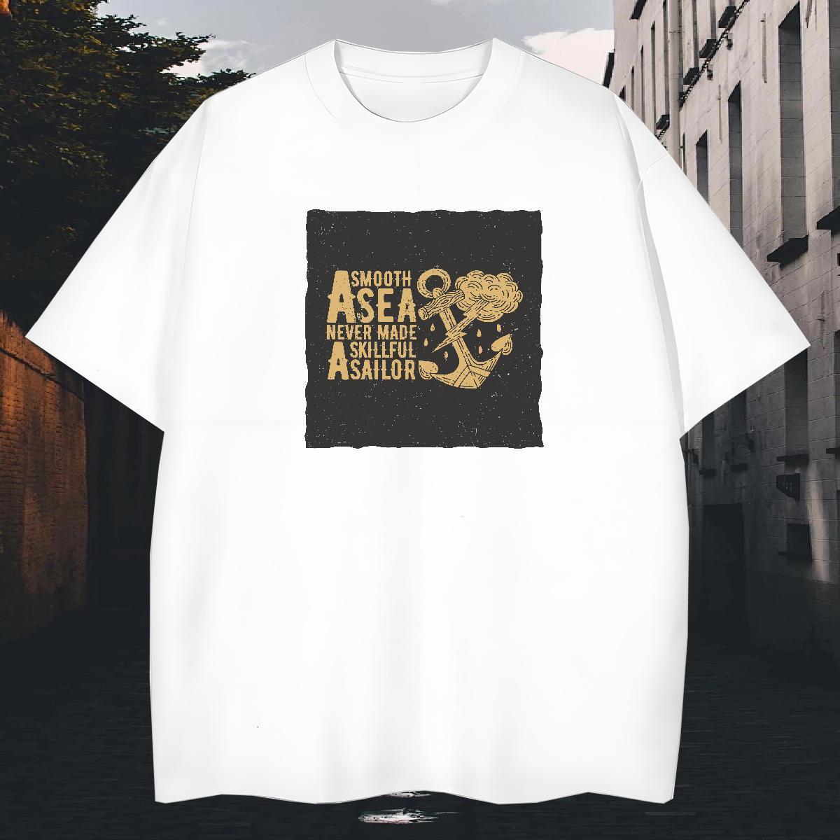 Brand Couples T Shirts 230g Cotton Street letter Floral Print Breathable Short Sleeve Fashion Design T shirt Tees Shirts