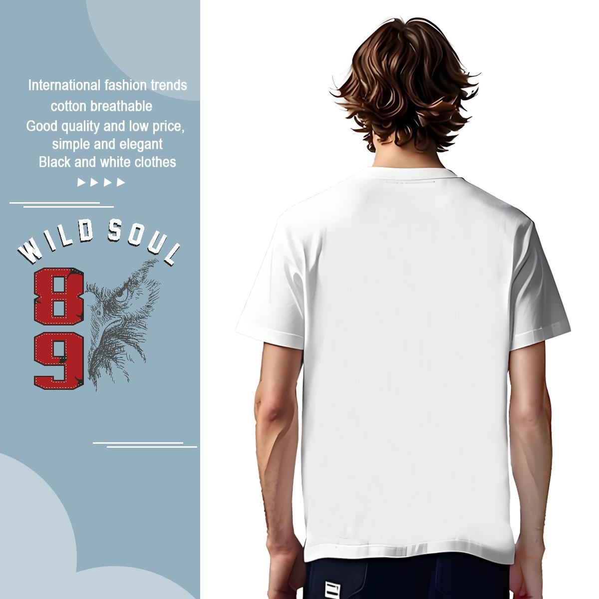 Comfortable Men Tops Tees 230g 100% Cotton cool T Shirts Men High Street Hip Hop Short Sleeve Soft Custom Cartoon Free Shipping Tee Shirt