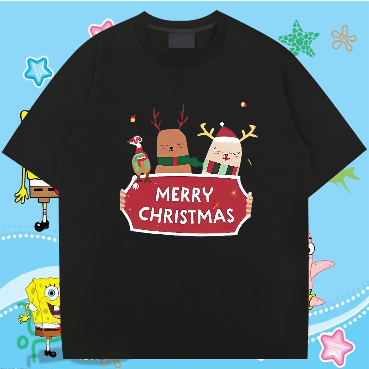 Fashion New T Shirt For Man 230g 100% Cotton Christmas Sport Top Tees Short Sleeve O-Neck Popular Mens Tshirts Plus Size Custom