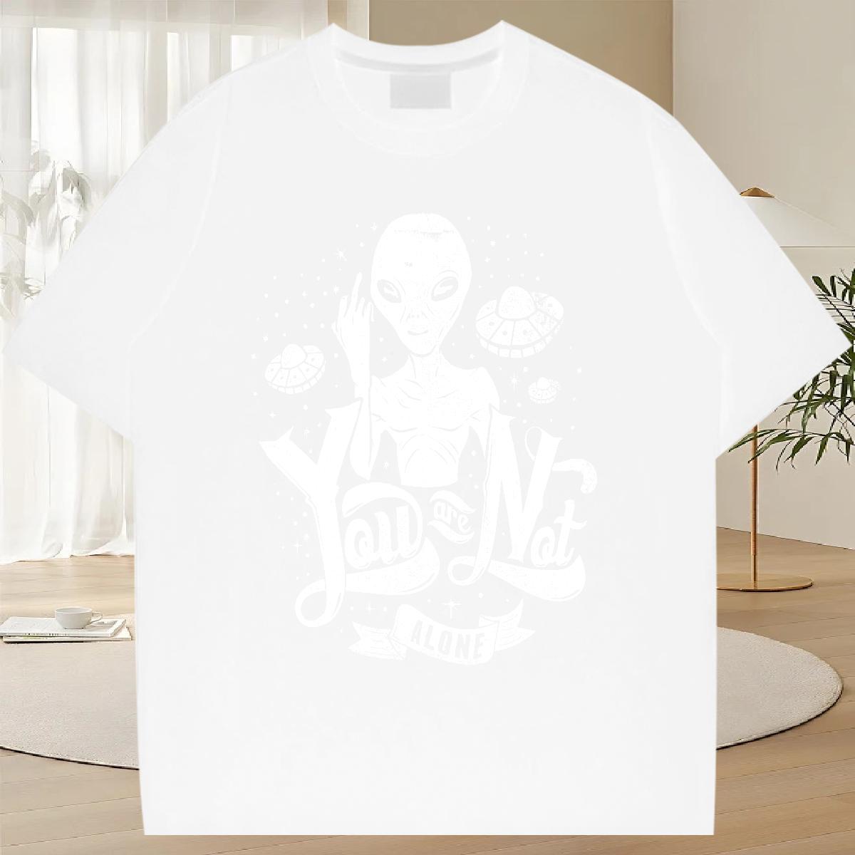 Comfortable Men Tees 230g Cotton Beach ET Custom Print Plus Size Breathable 2024 Designer T-Shirts for Men Tops