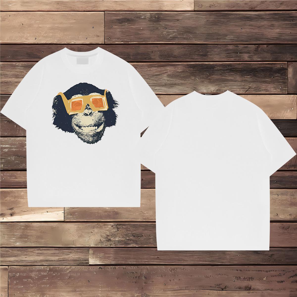 Brand T-Shirts 100% Cotton 230g Summer Casual Tops Crew Neck TOP Quality Men Clothes T-Shirt White Plus Size