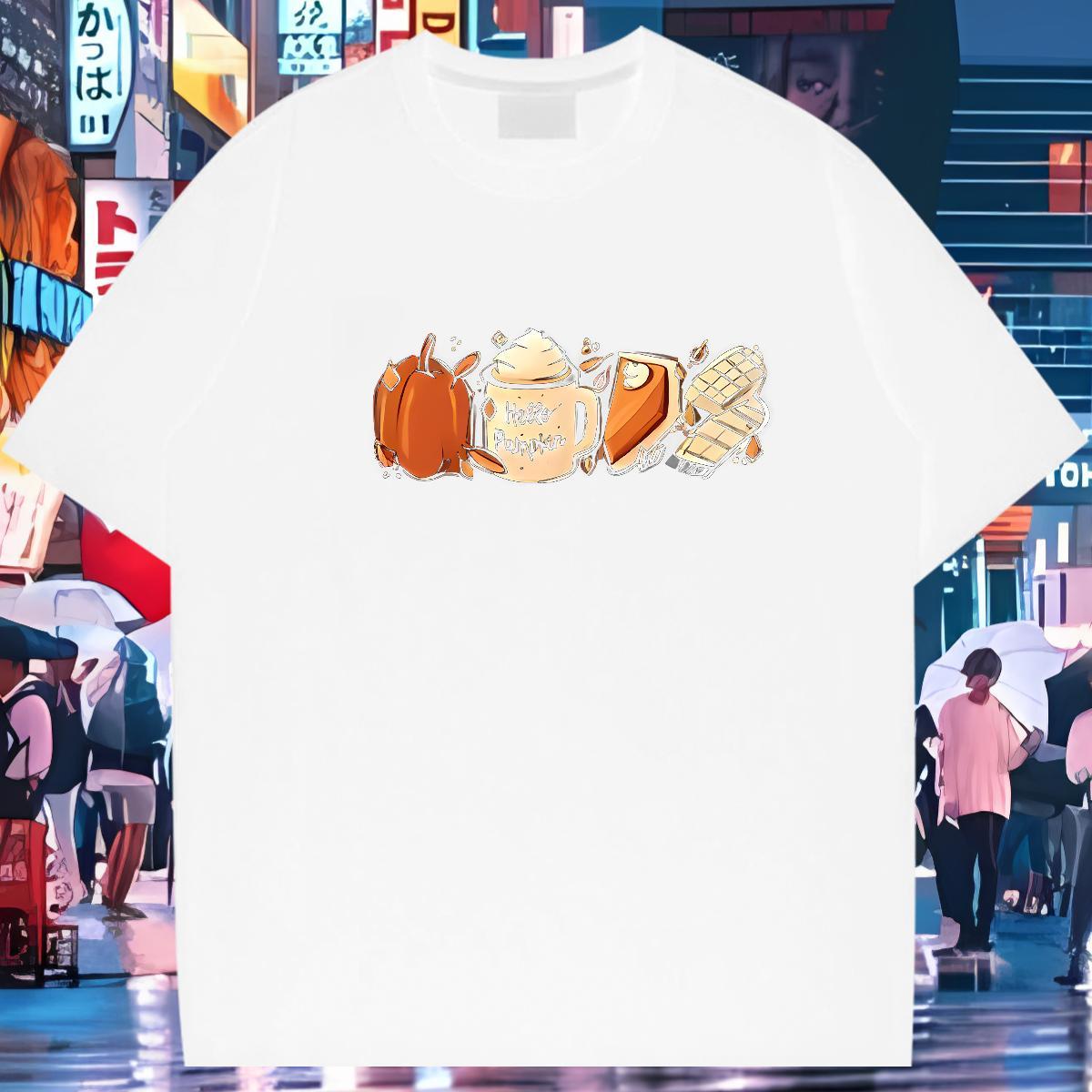 Designer T-Shirts for Men 100% Cotton 230g halloween Sport Tees Shirts Round Neck Short Sleeve Brand Men Tshirts Customized Print