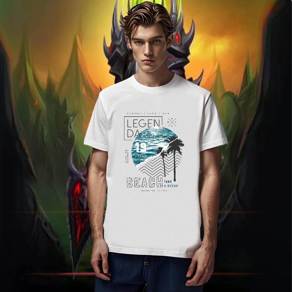 Brand Man T Shirts 230g 100% Cotton tree Home Outdoor Tops Tees Breathable Short Sleeve Wholesale Men Tshirts Oversized 4XL