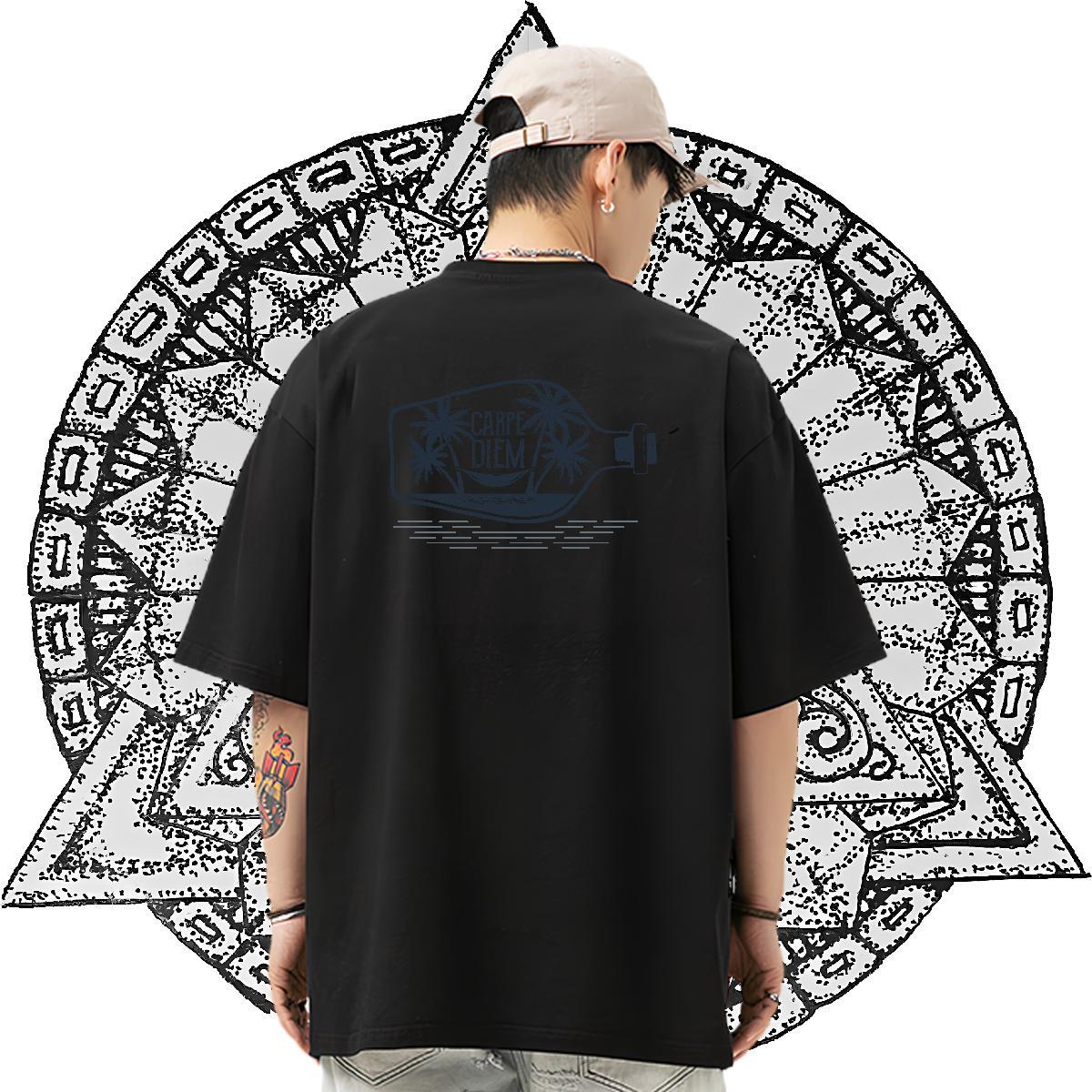 2024 Designer T-Shirts 230g Cotton bottle Spring Summer Tees Shirts Short Sleeve O-Neck Popular Tshirt for Man Woman Graphic