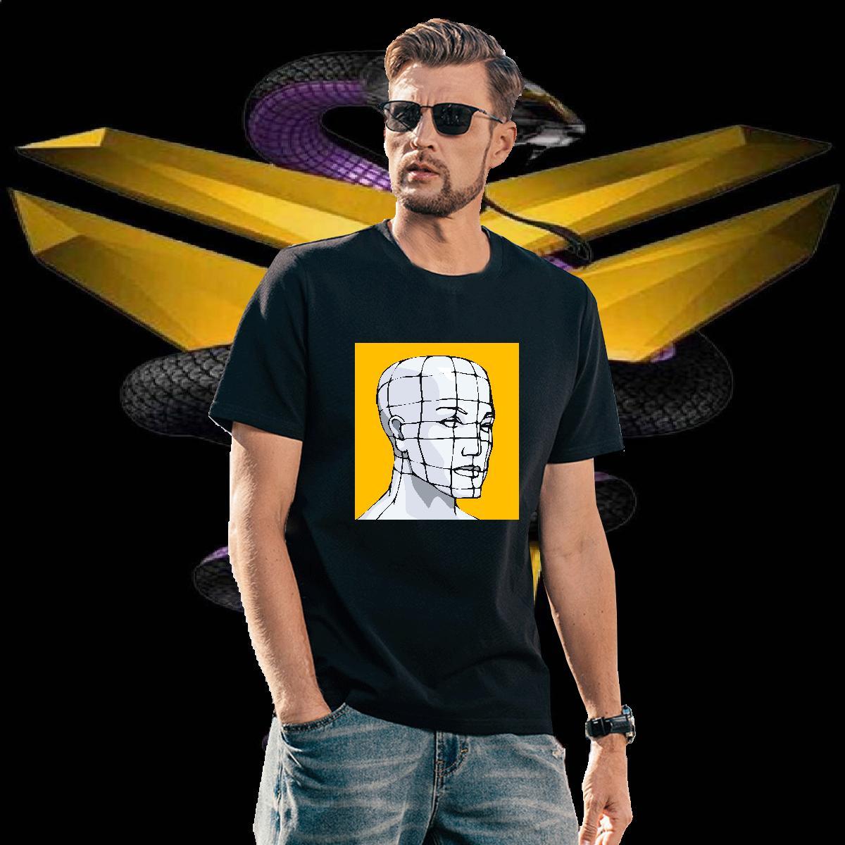 Man T Shirts 100% Cotton 230g portrait Sport O Neck Short Sleeves Customized Print Couples T Shirts New Designer Cool Design Tee Shirt