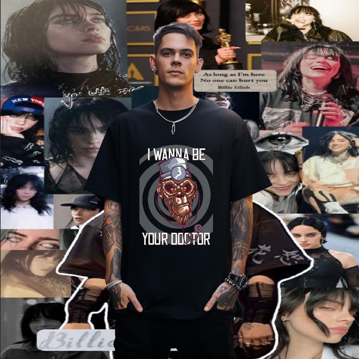 2024 Summer T Shirts Men 230g 100% Cotton chimpanzee Hip Hop Tops Short Sleeve O-Neck Loose Fit Mens Tshirts Custom Print Oversized
