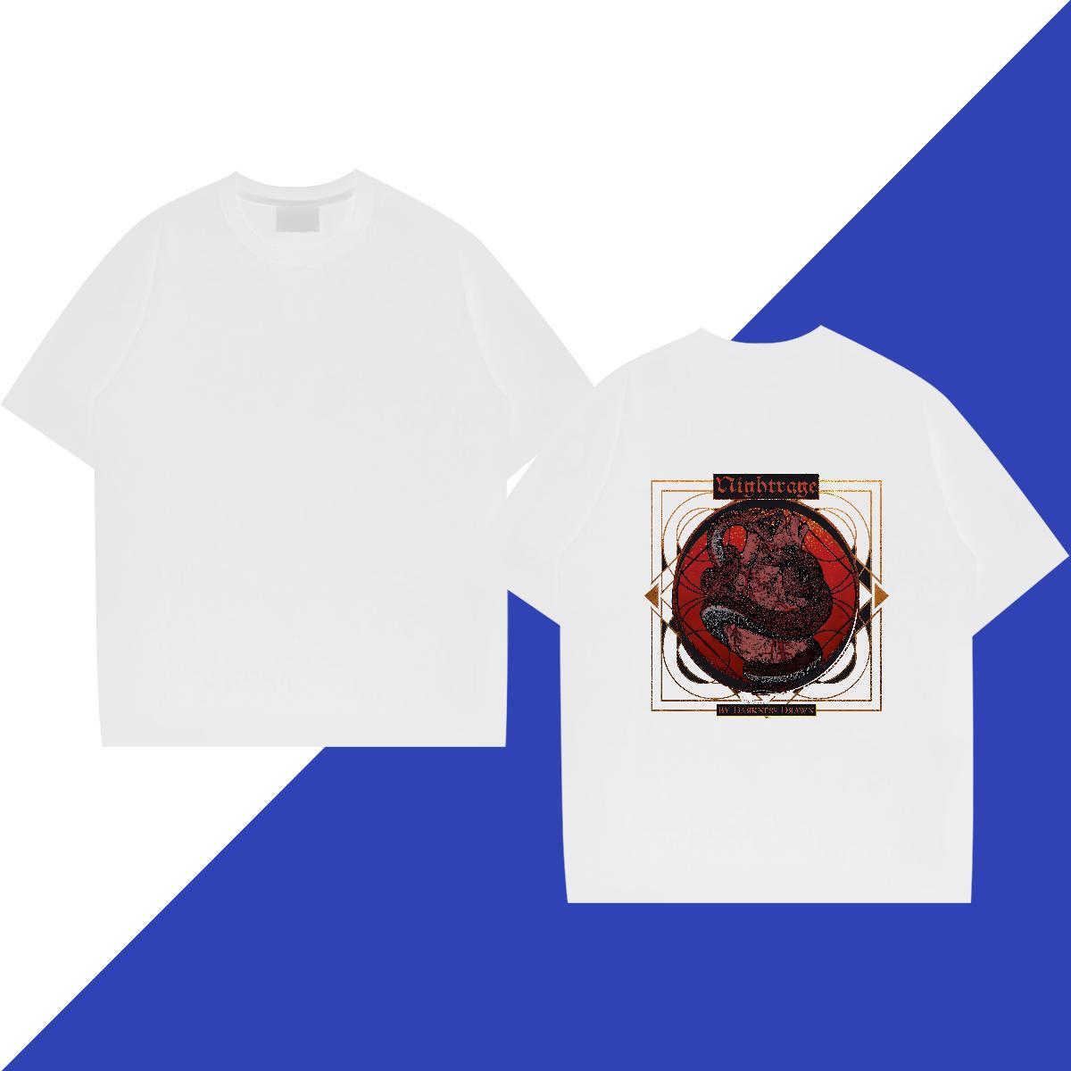 2024 Designer T-Shirts 100% Cotton 230g snake Anime Printing Street Tees O Neck Short Sleeves Comfortable Men Tshirts DIY Printed