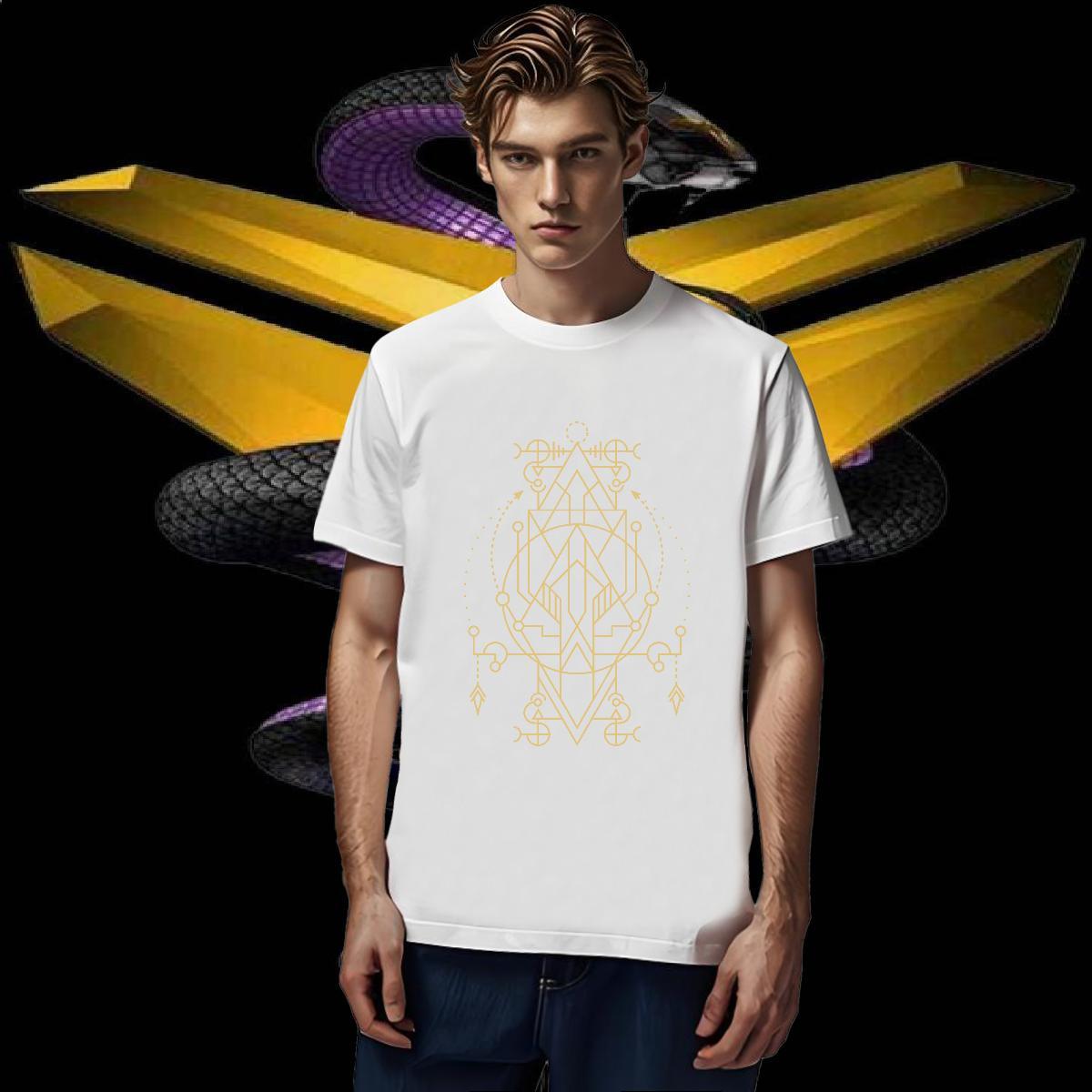 T-Shirts 230g 100% Cotton totem Casual Short Sleeve O-Neck Anime Print Tshirt for Man Woman Classic Casual Designer Tops Shirt