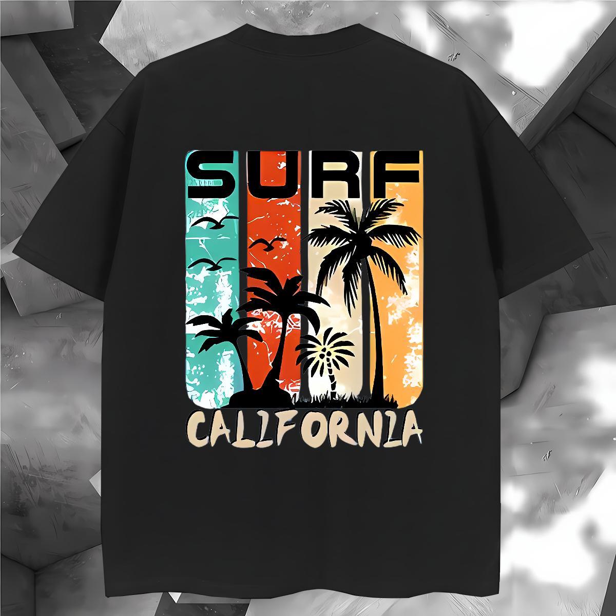 Customized T-Shirts 230g Cotton beach Street Tops Tees Breathable Short Sleeve Cool Design Mens Tshirts Skull