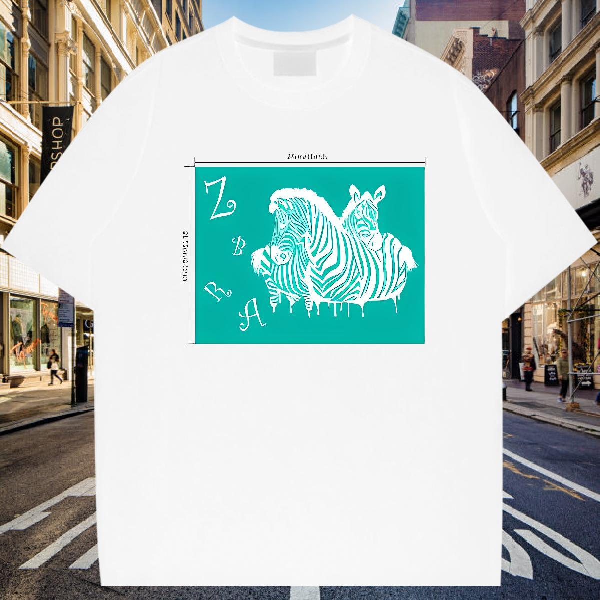 T-Shirts 230g Cotton horse Spring Summer Round Neck Short Sleeve DIY Couples T Shirts Custom Loose Fit Clothings