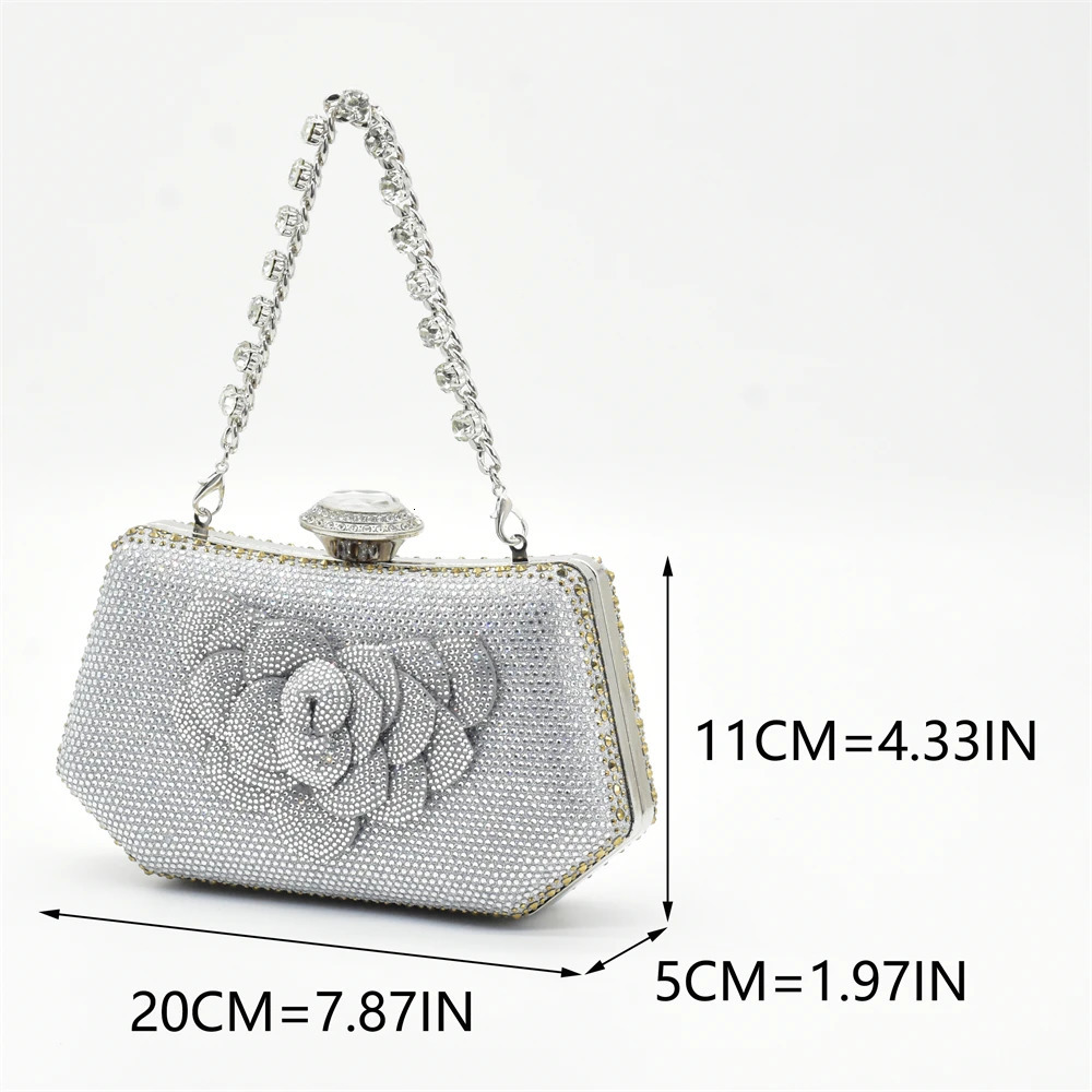 Fashionable and elegant womens shoes and bags equipped with rhinestone shoes and bags suitable for Nigerian womens parties 240802