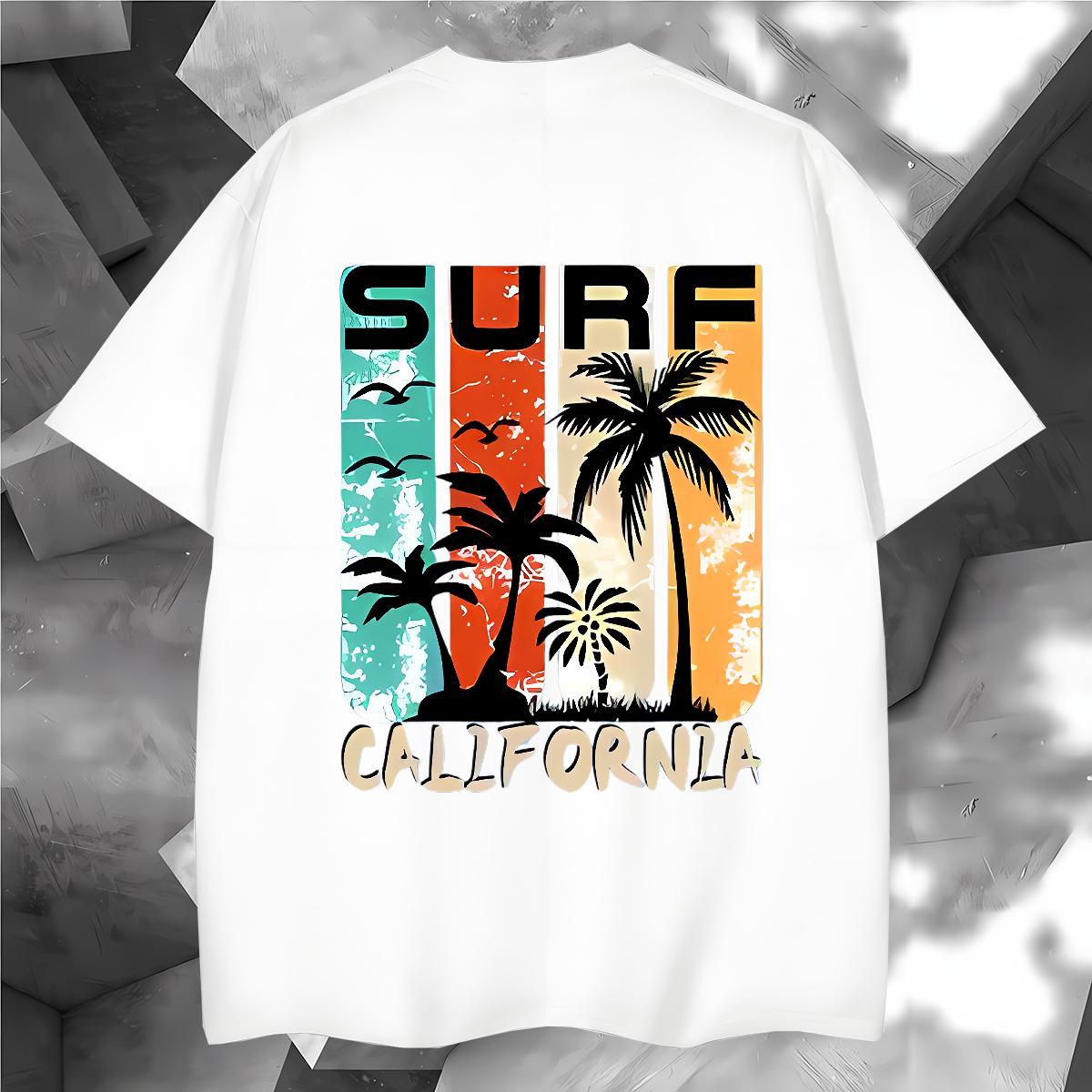 Customized T-Shirts 230g Cotton beach Street Tops Tees Breathable Short Sleeve Cool Design Mens Tshirts Skull