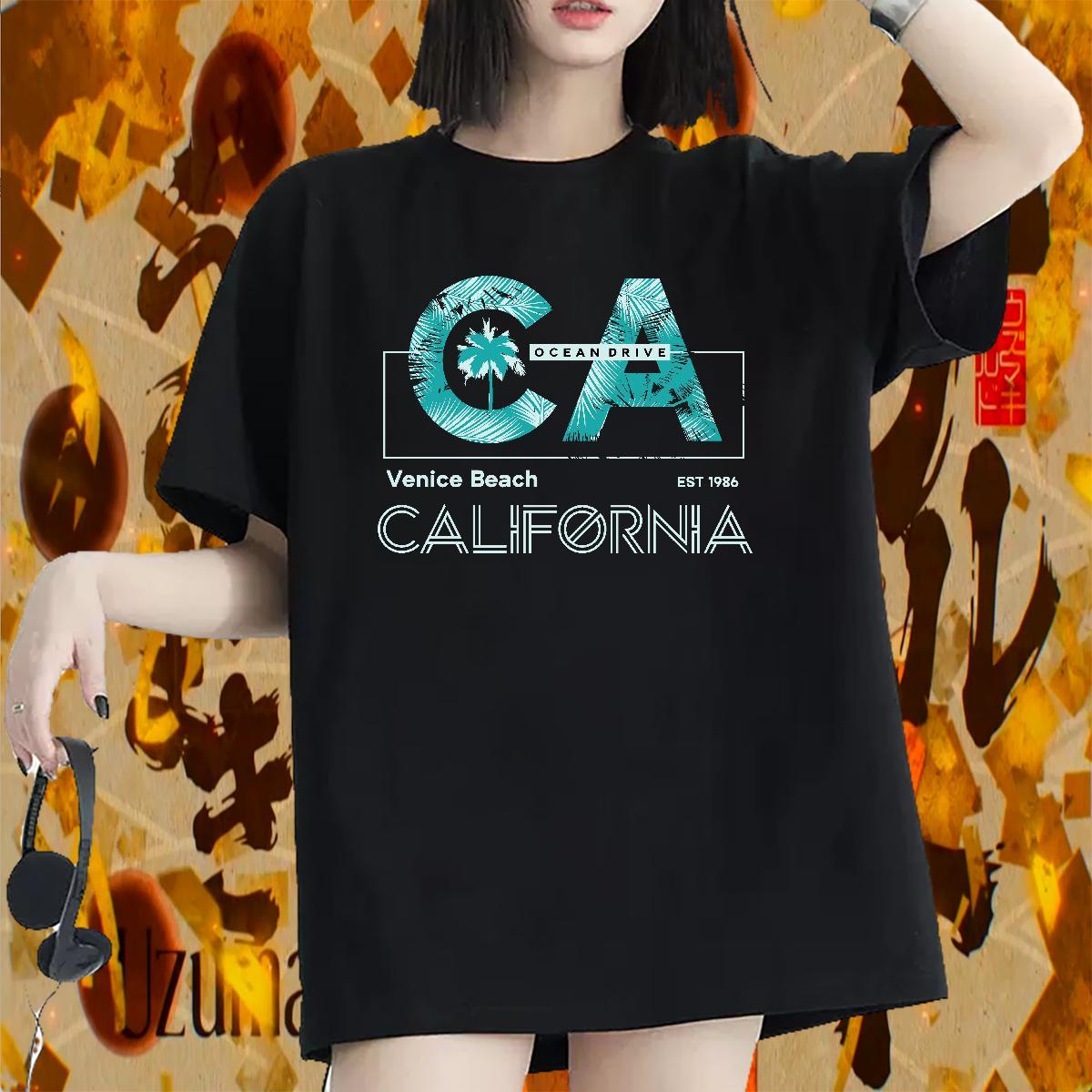 5A T Shirts Women Breathable Women Tshirts Oversized L-4XL tree Casual Beach 230g Cotton Factory Direct Tees Shirts