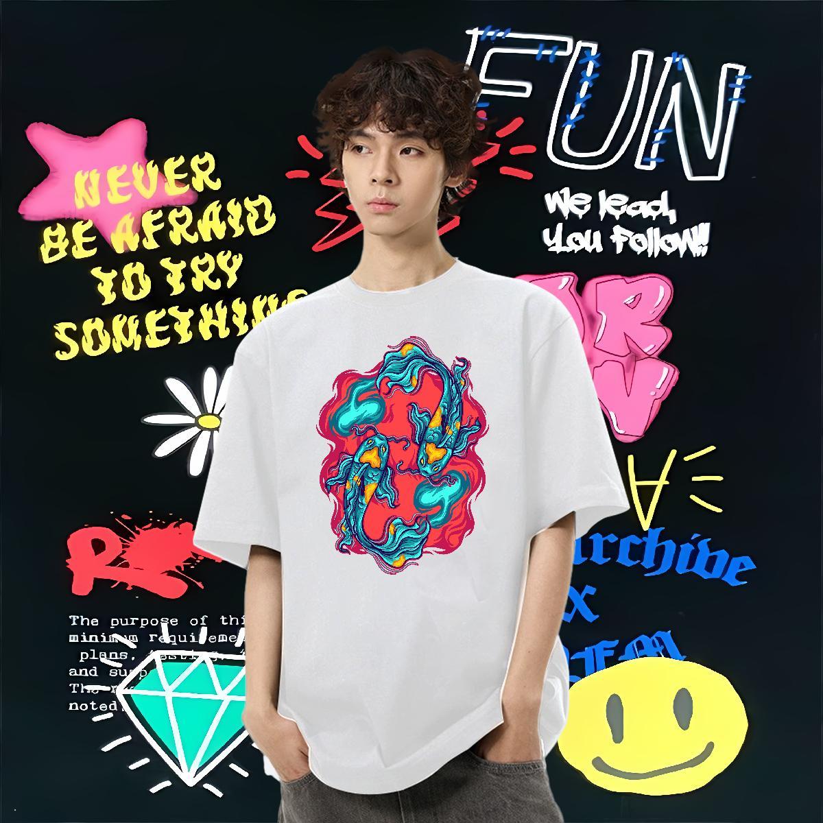 Designer Man T Shirts 100% Cotton 230g Outdoor Top Tees Breathable Crew Neck Comfortable Men Clothes T-Shirt Oversized 4XL