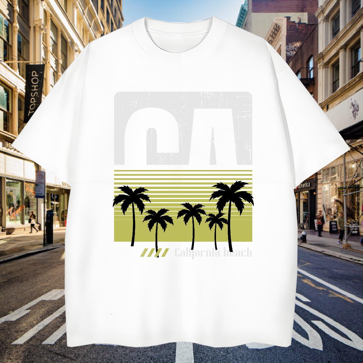 Mens T Shirts 230g Cotton tree Sport Pure Cotton Customized Print Men Tshirts Fashion Designer Cool Design Tees Shirts