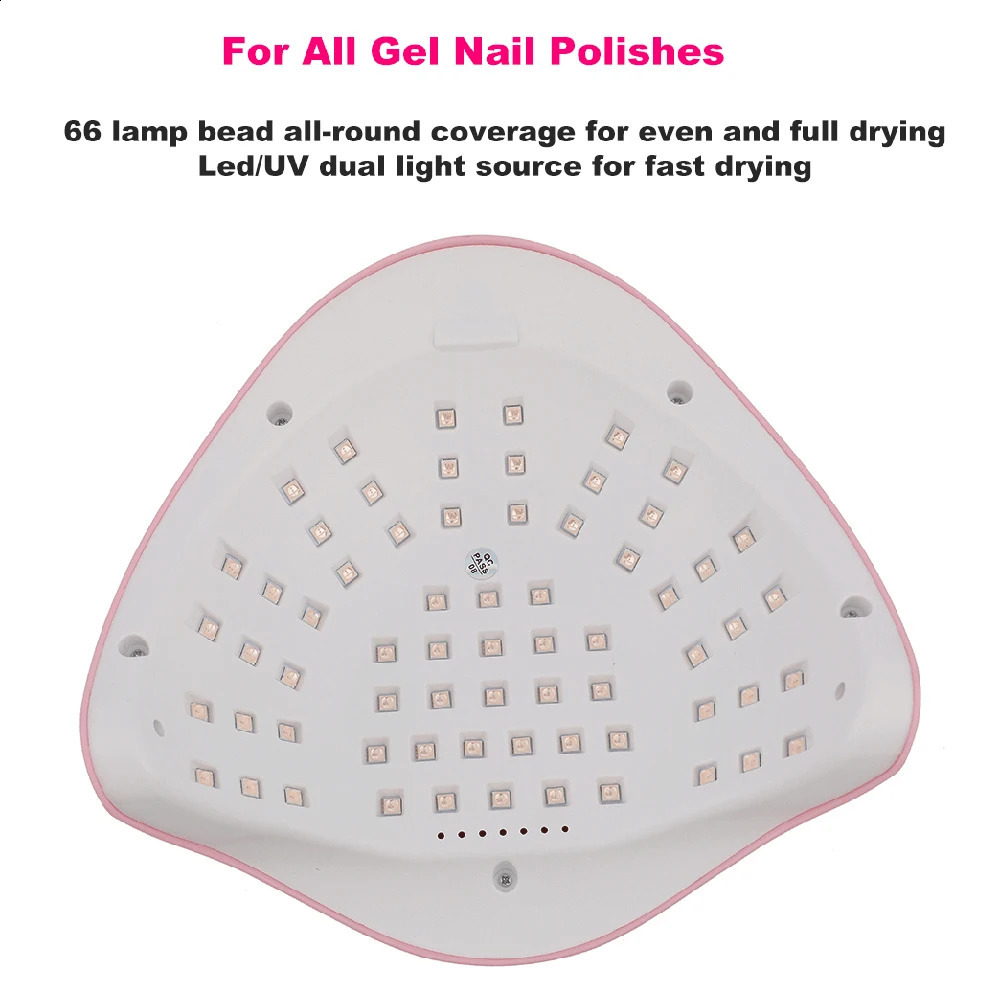 SUNX12 Max 280W Nail Lamp Pink Nail Dryer For Manicure 66 Leds UV Light Quick Cure Autosense Nail Lamps With Base 240729